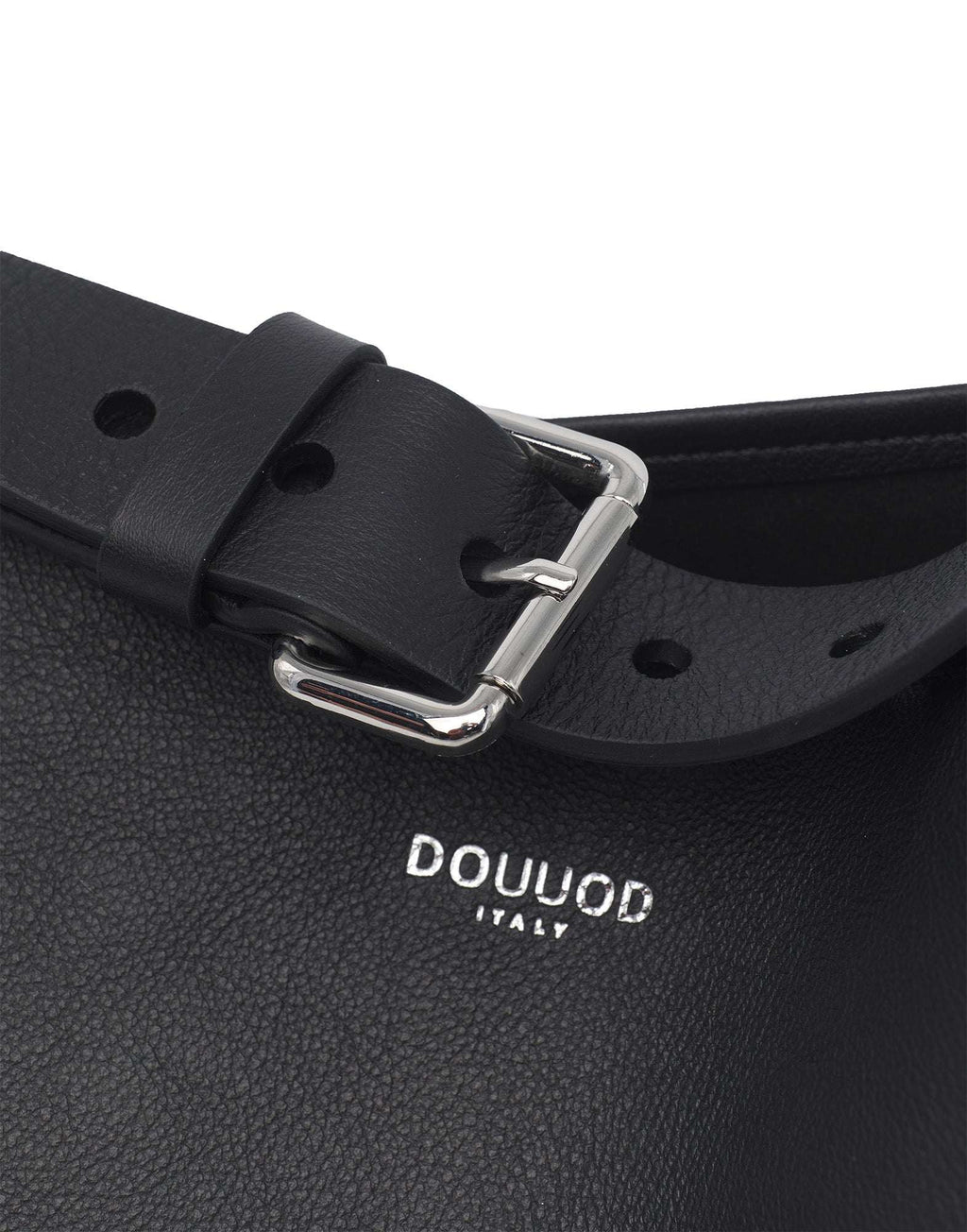 DOUUOD Borsa a Secchiello Tilla in Pelle Mousse Nera