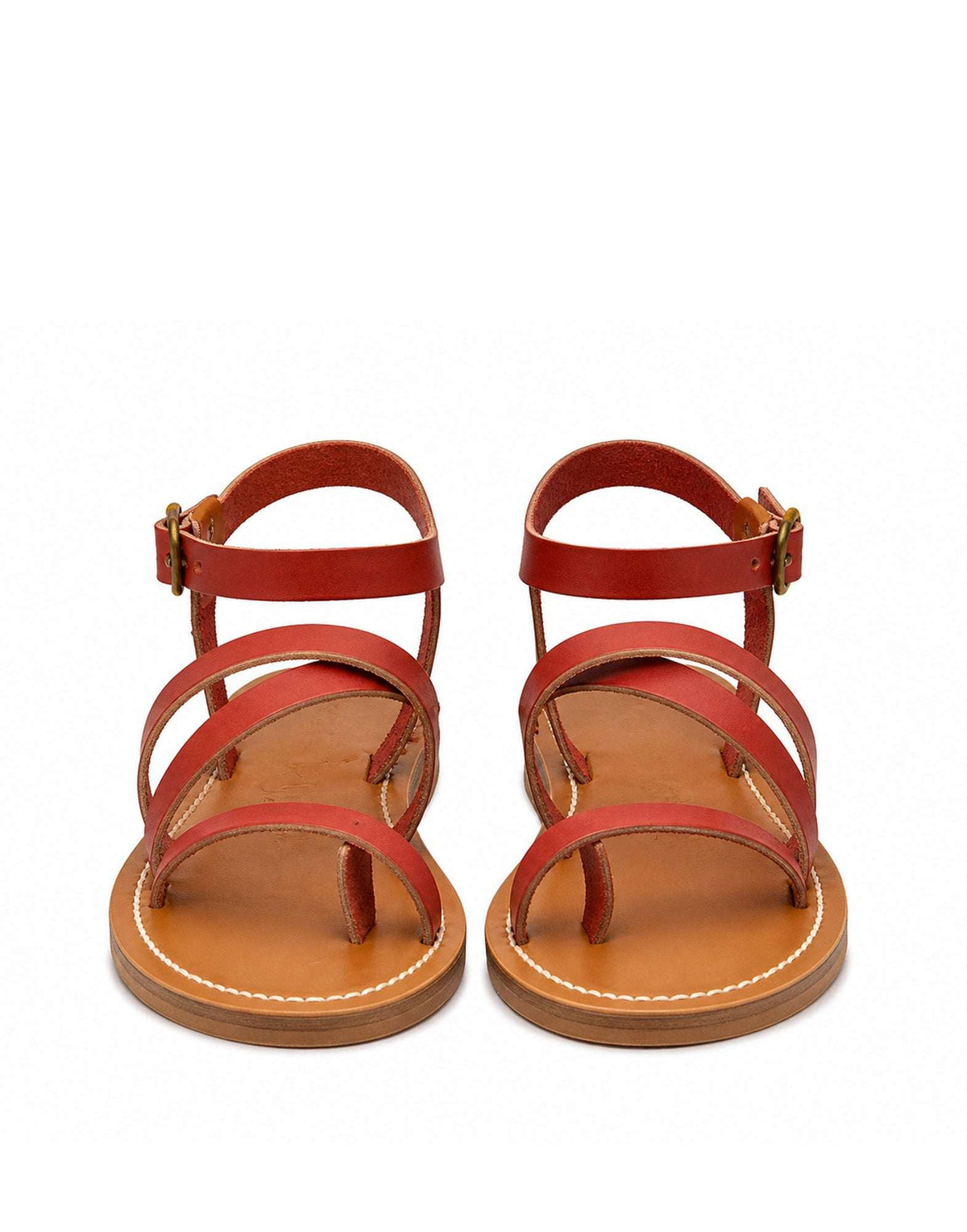 K.JACQUES Sandali Epicure in Pelle Rouge