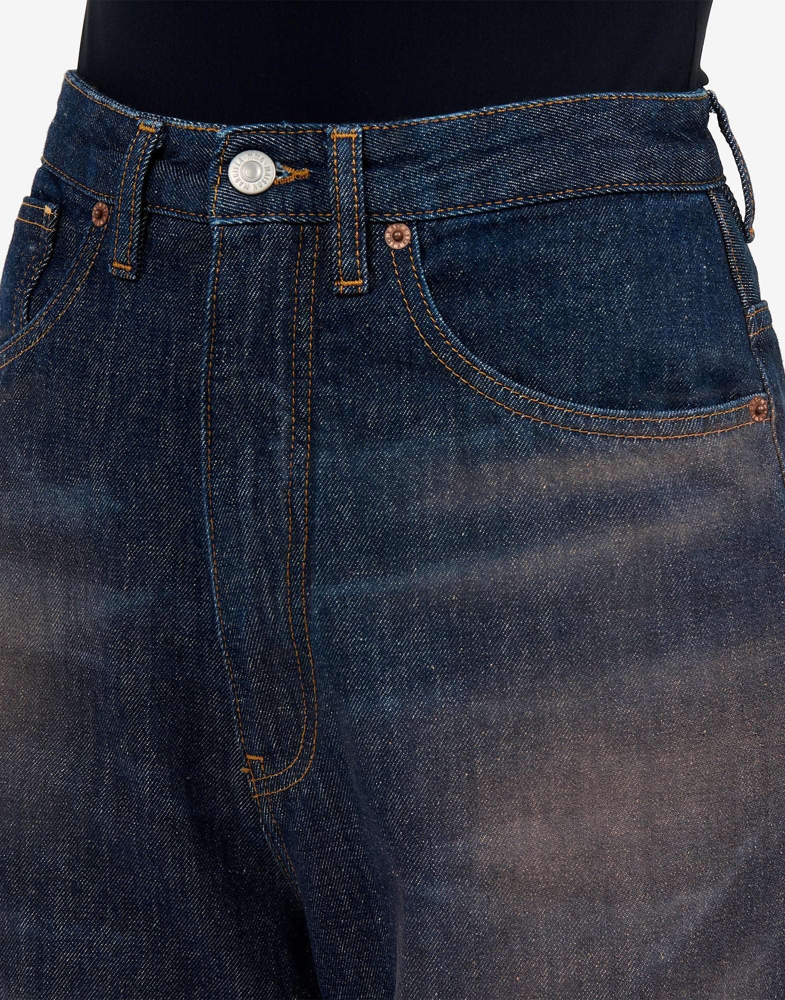 MM6 MAISON MARGIELA Jeans 5 Tasche in Denim Blu