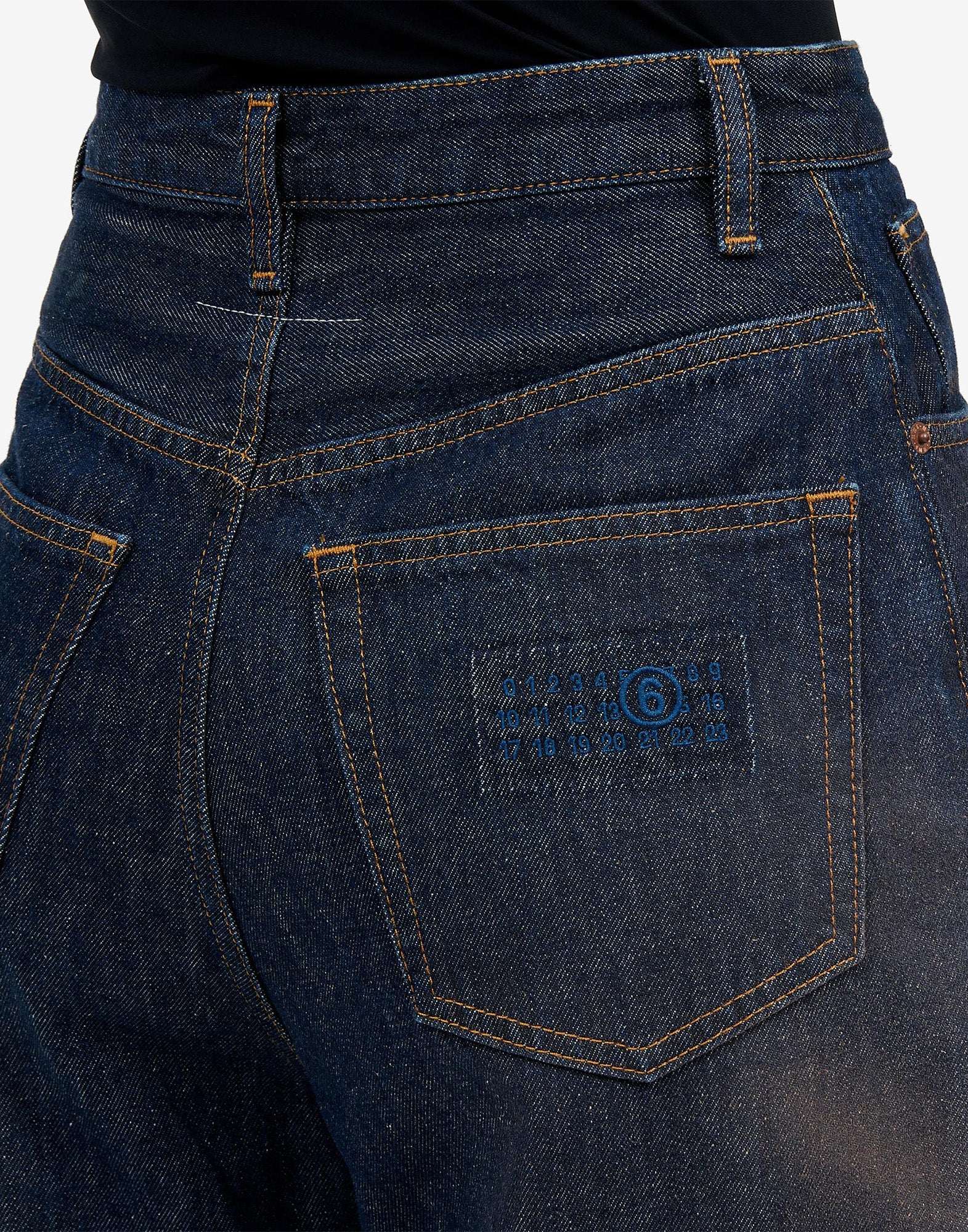 MM6 MAISON MARGIELA Jeans 5 Tasche in Denim Blu