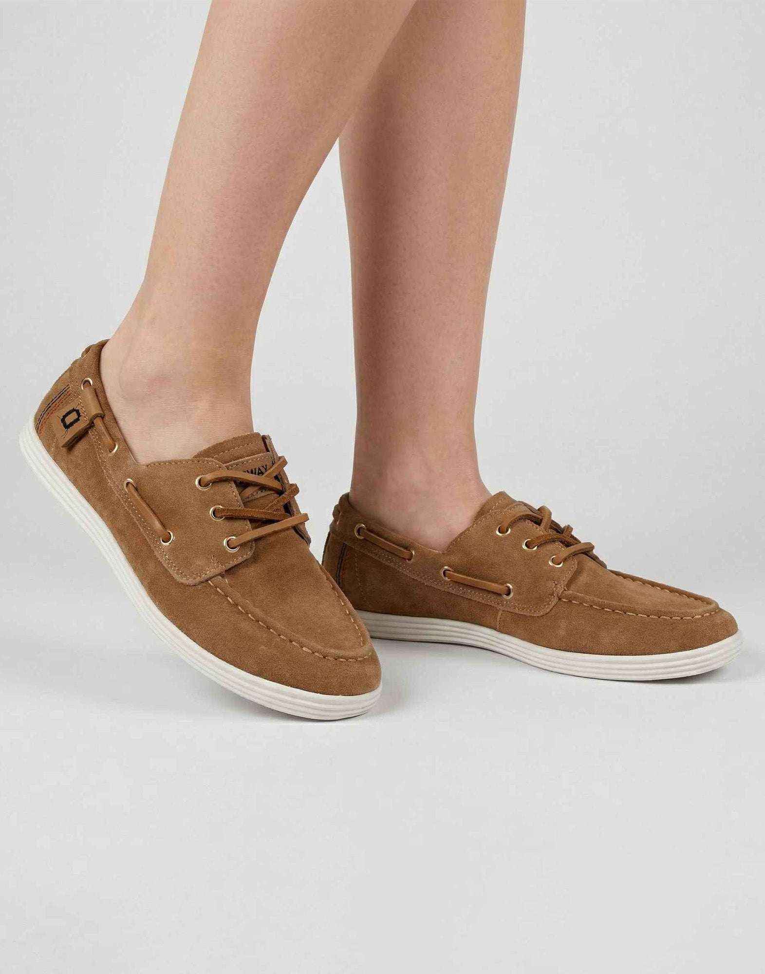 MONOWAY Goa Sneaker in Pelle Scamosciata Stile Mocassino