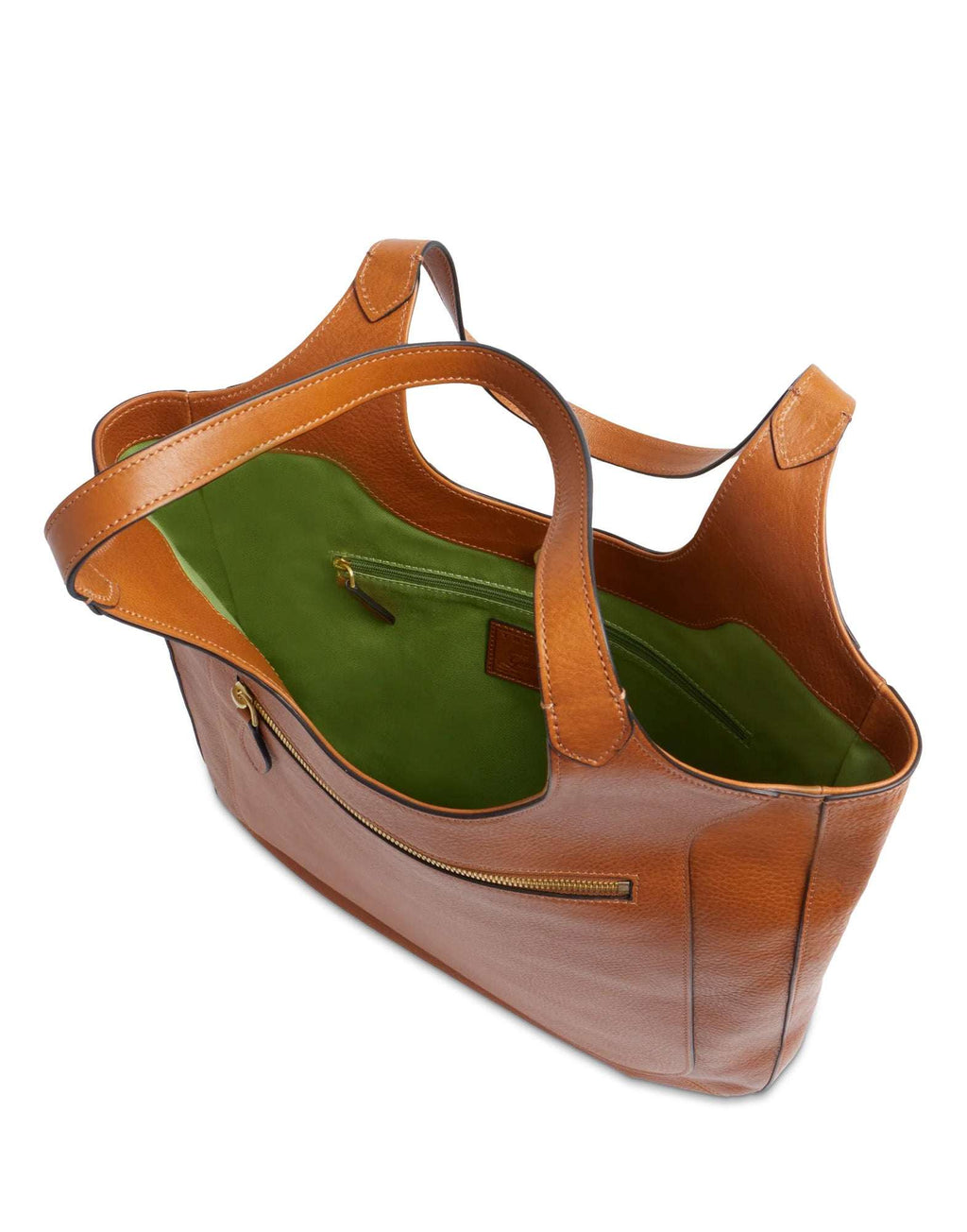 THE BRIDGE Luce Soft Borsa Hobo in Pelle Cognac