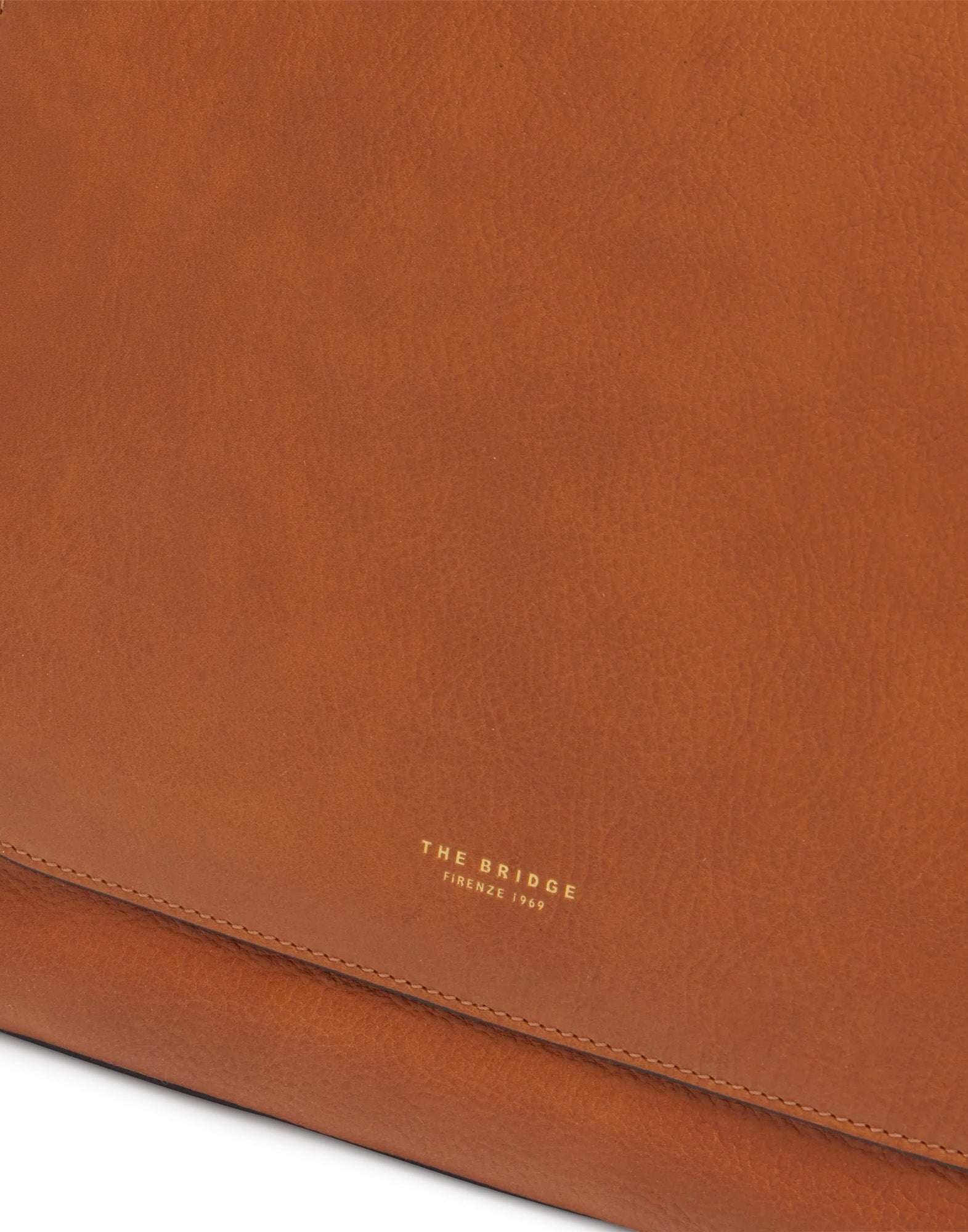 THE BRIDGE Luce Soft Borsa Hobo in Pelle Cognac