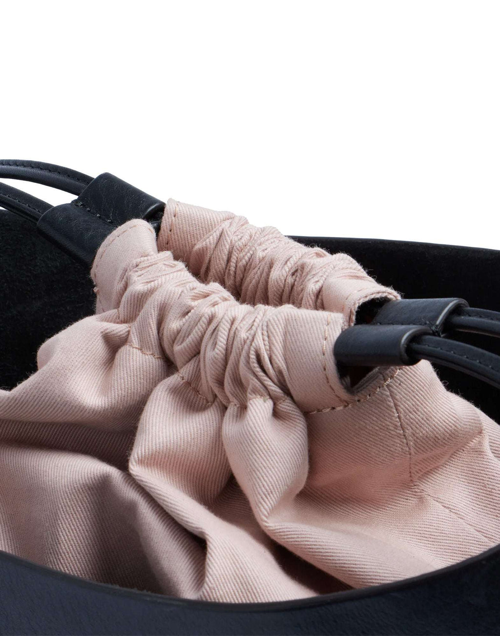 THE BRIDGE Luce Soft Borsa Secchiello in Pelle Nera