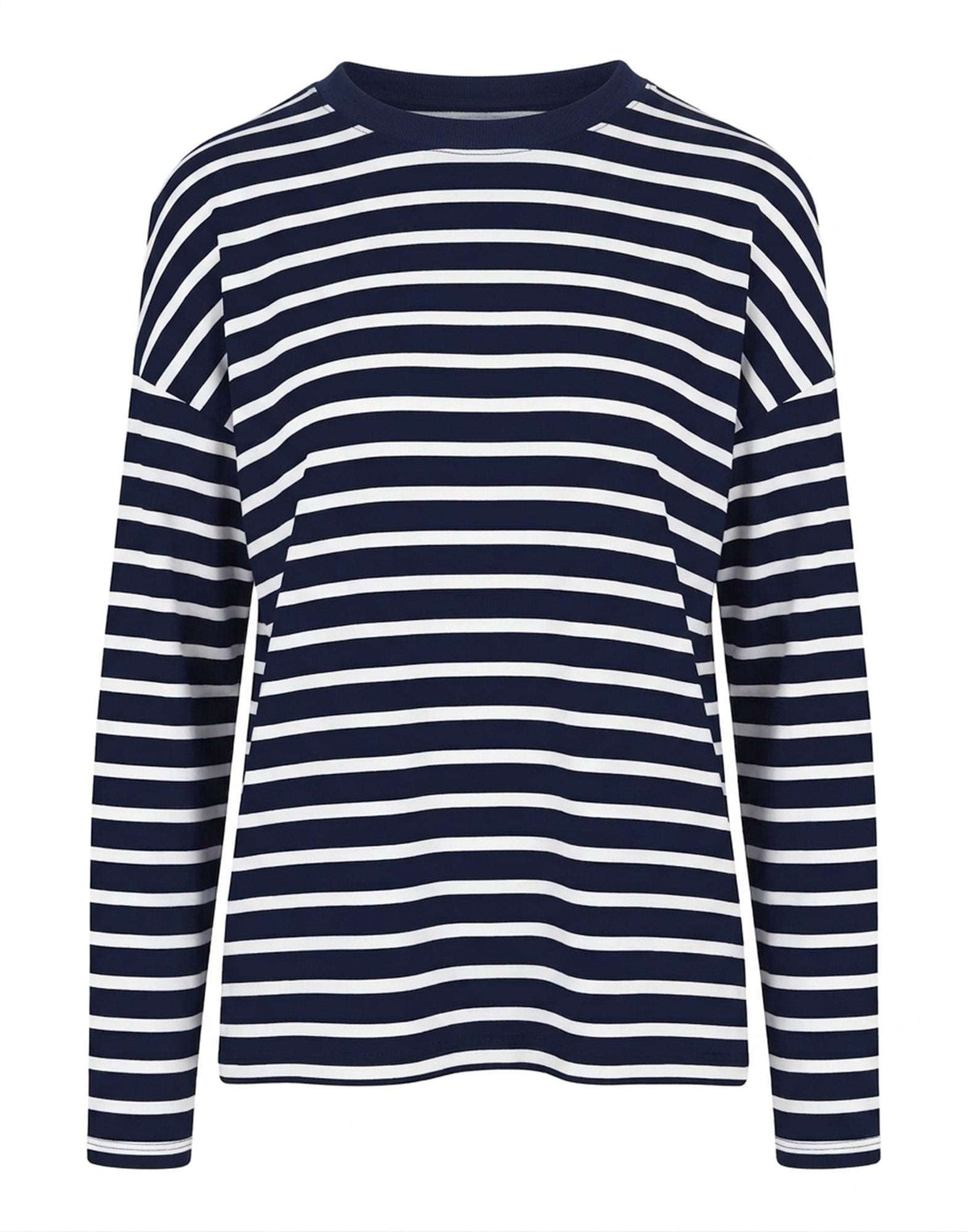 THIBAULT VAN DER STRAETE T-Shirt in Jersey di Cotone Pima White/Navy