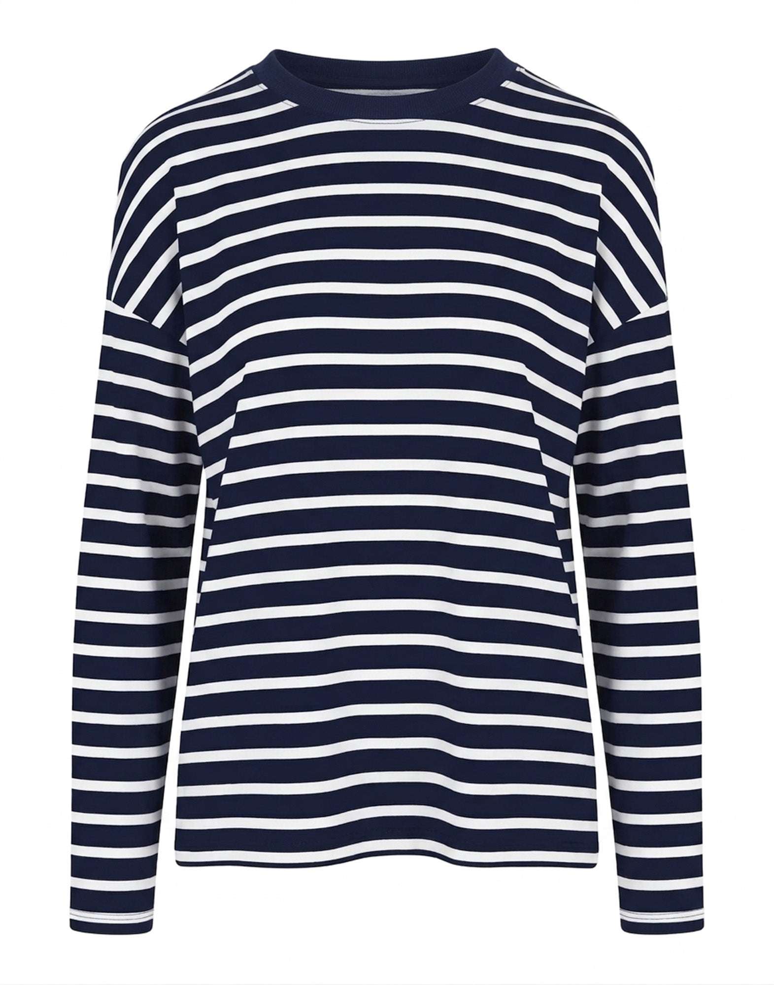THIBAULT VAN DER STRAETE T-Shirt in Jersey di Cotone Pima White/Navy