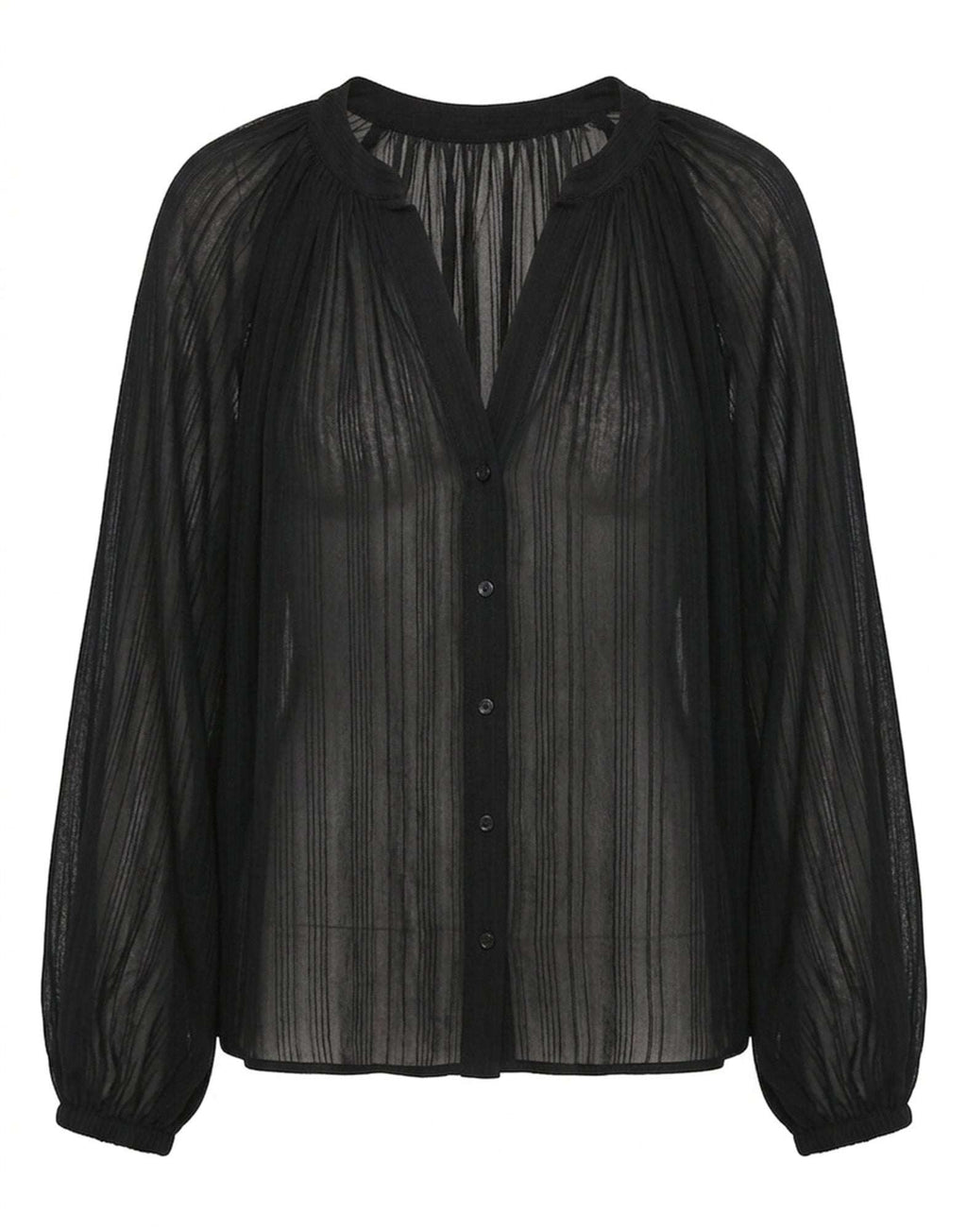 VANESSA BRUNO Blusa Edme in Cotone e Viscosa Noir