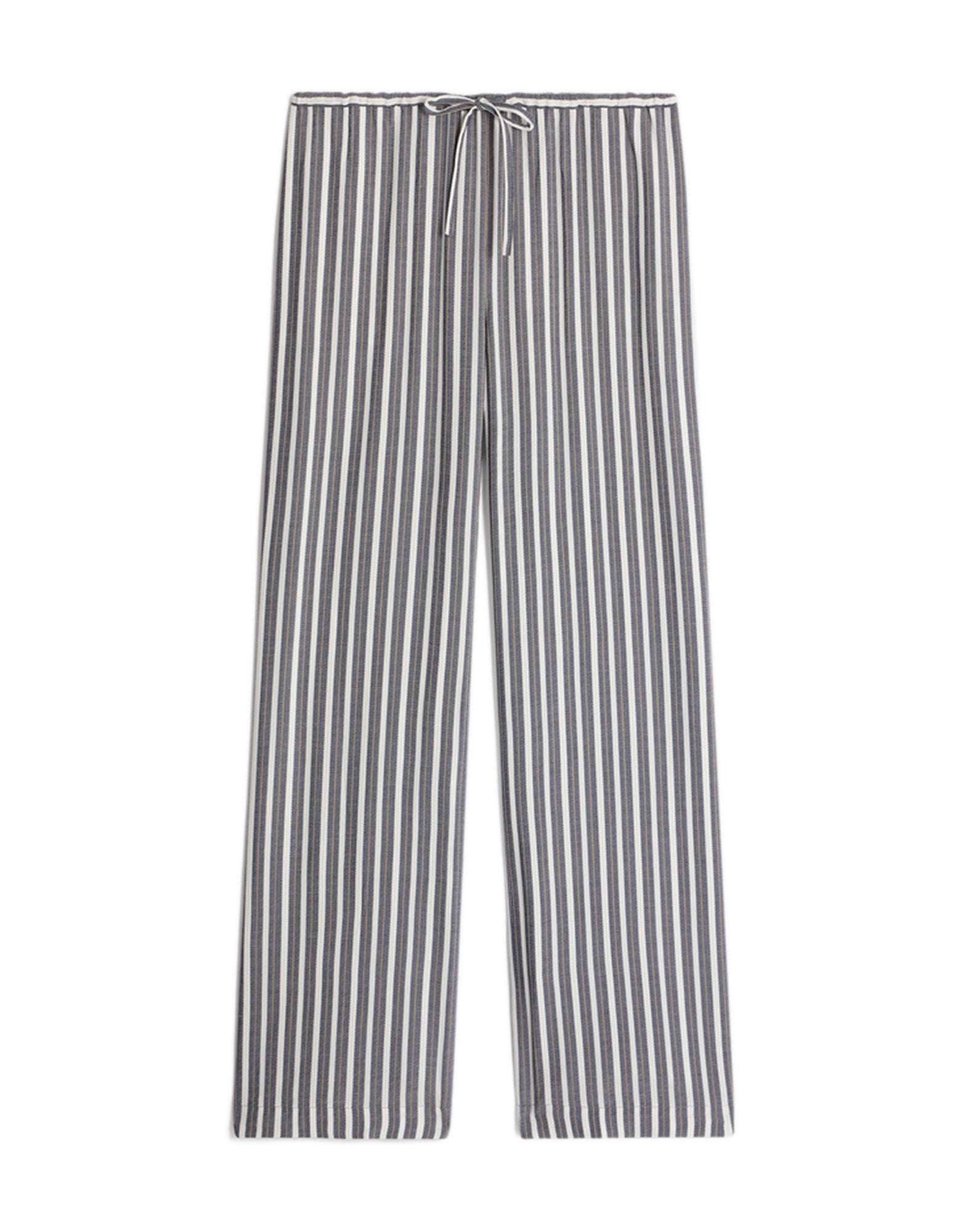 VANESSA BRUNO Pantaloni a Righe in Viscosa Antracite