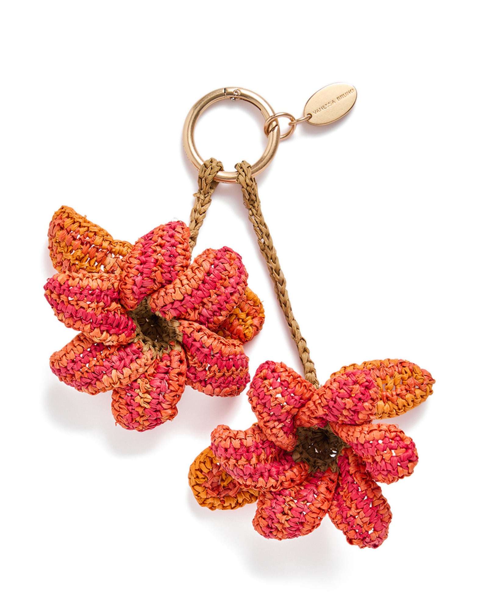 VANESSA BRUNO Lily Charms in Raffia Orange