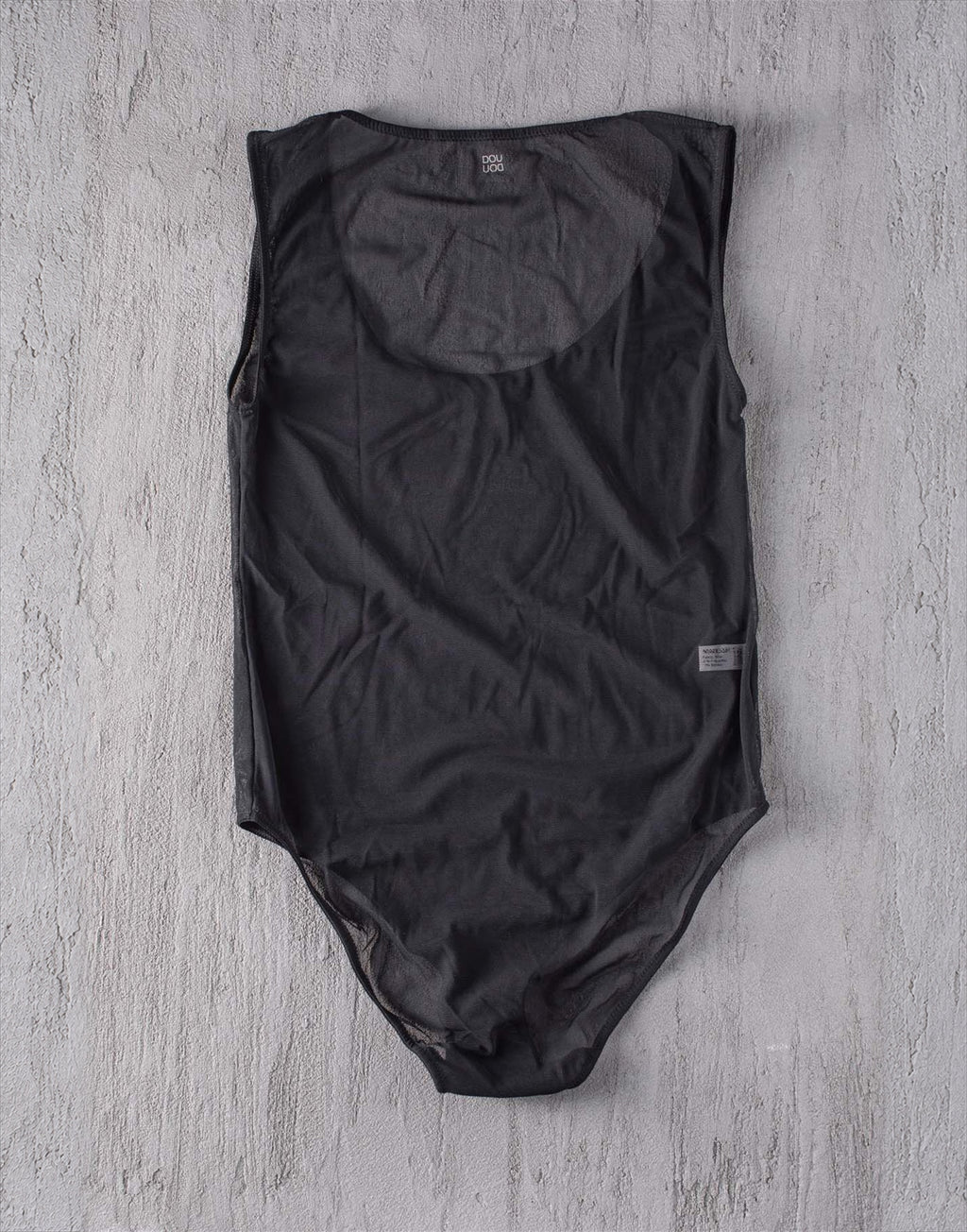 DOUUOD Body in Tulle Elasticizzato Nero