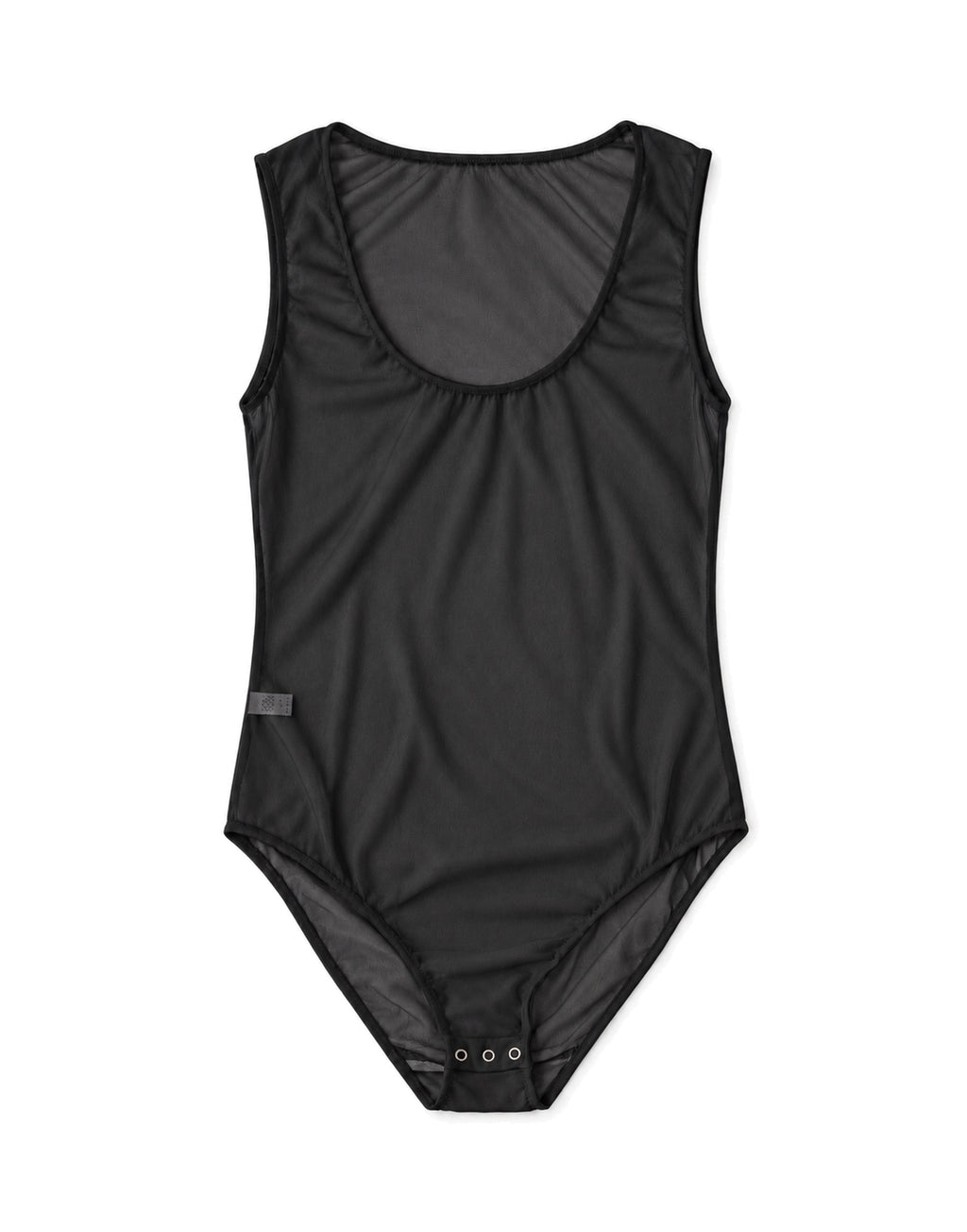 DOUUOD Body in Tulle Elasticizzato Nero