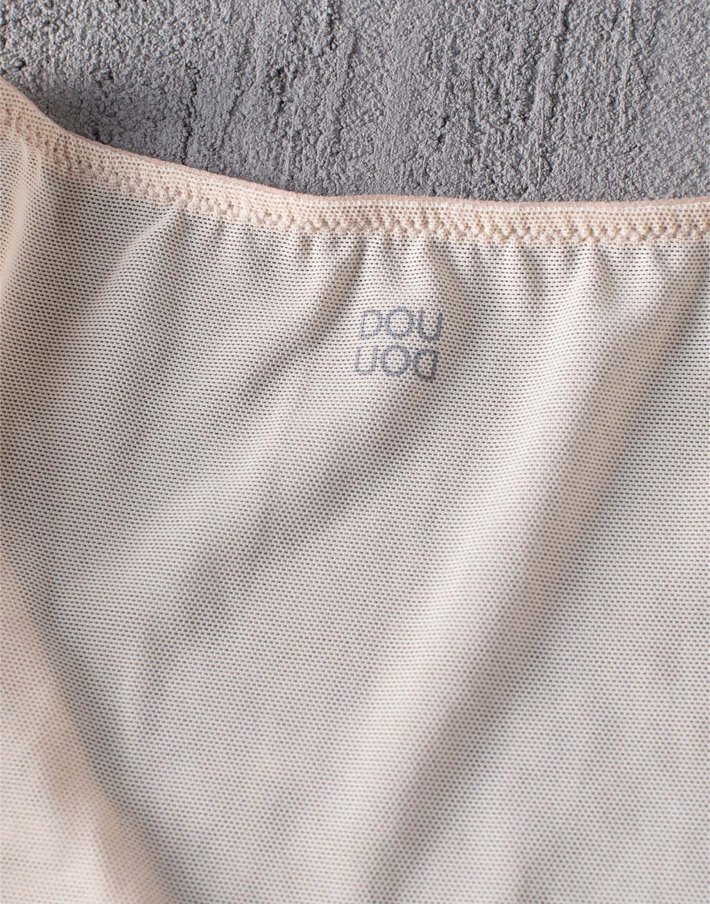 DOUUOD Body in Tulle Elasticizzato Nude