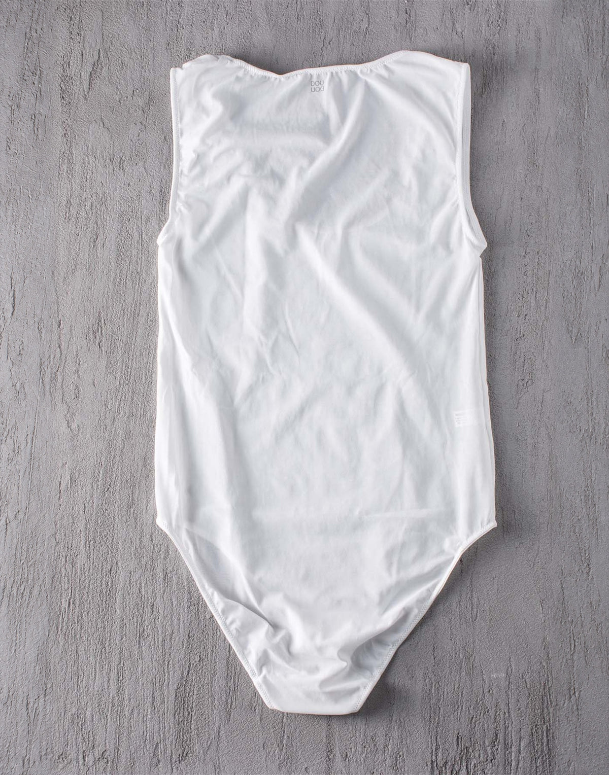 DOUUOD Body in Tulle Elasticizzato Bianco