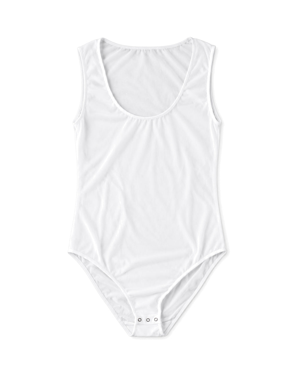 DOUUOD Body in Tulle Elasticizzato Bianco