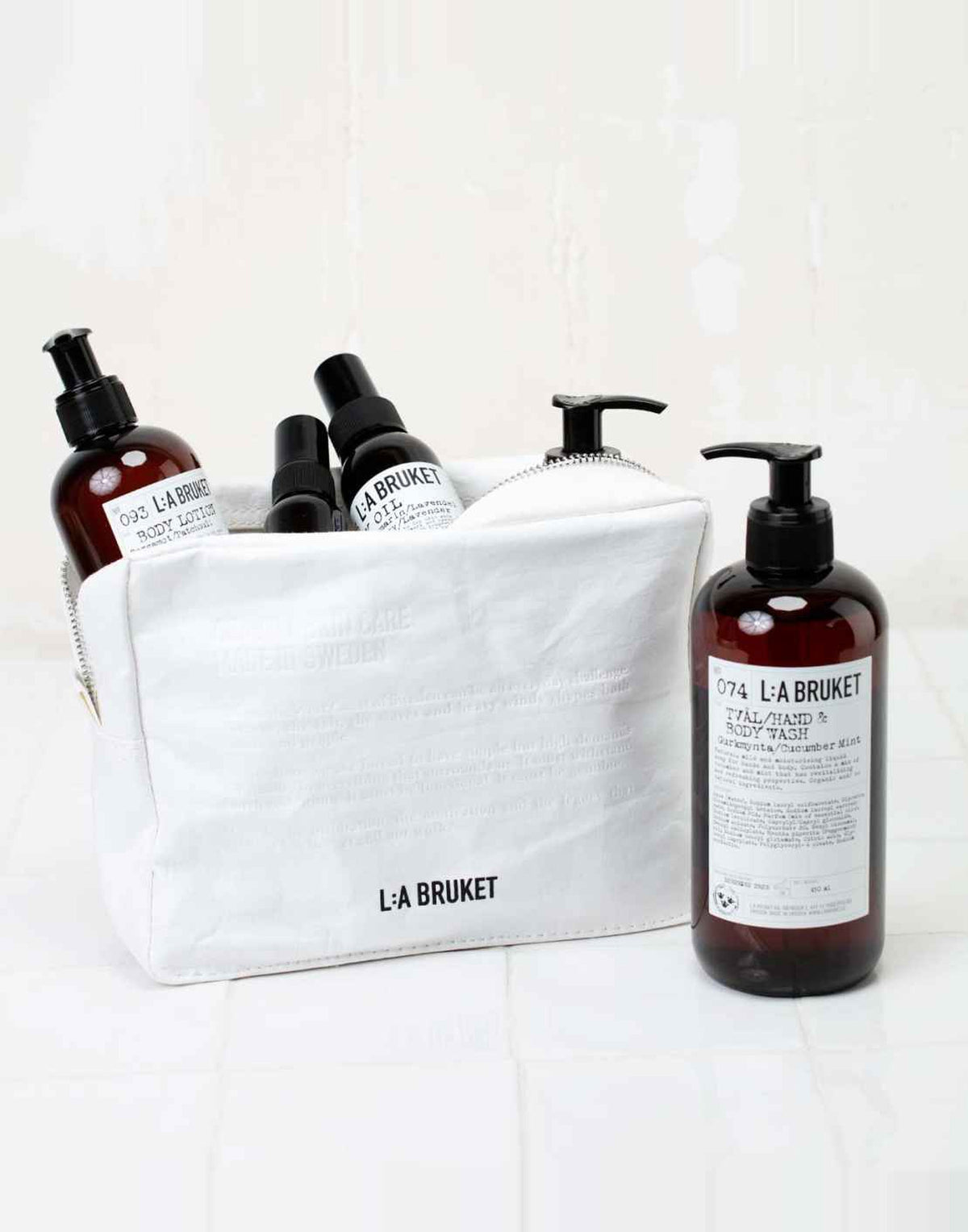 LA BRUKET Beauty Case N. 176 Toilet Bag Bianco