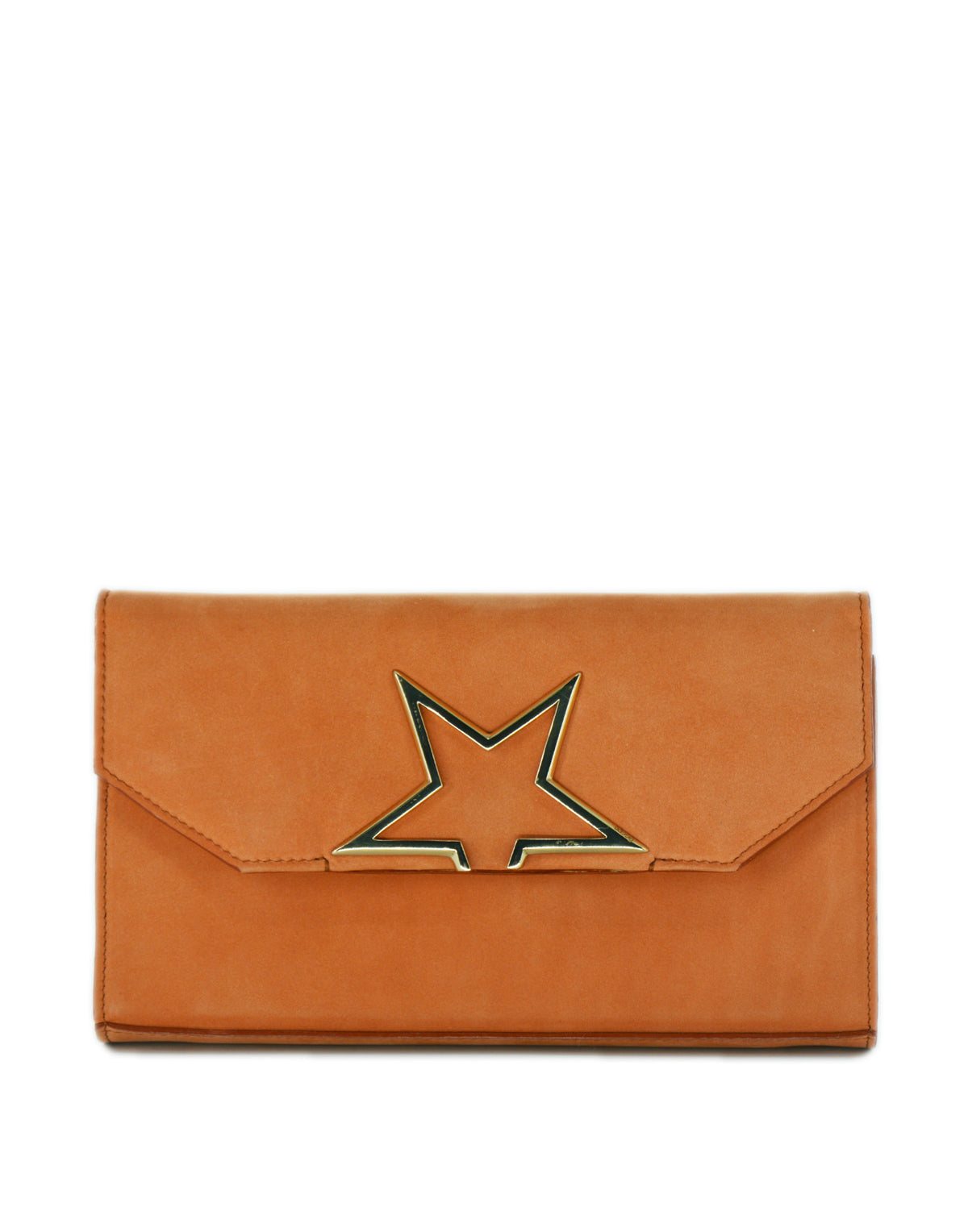 GOLDEN GOOSE Pochette in Nabuk Caramello