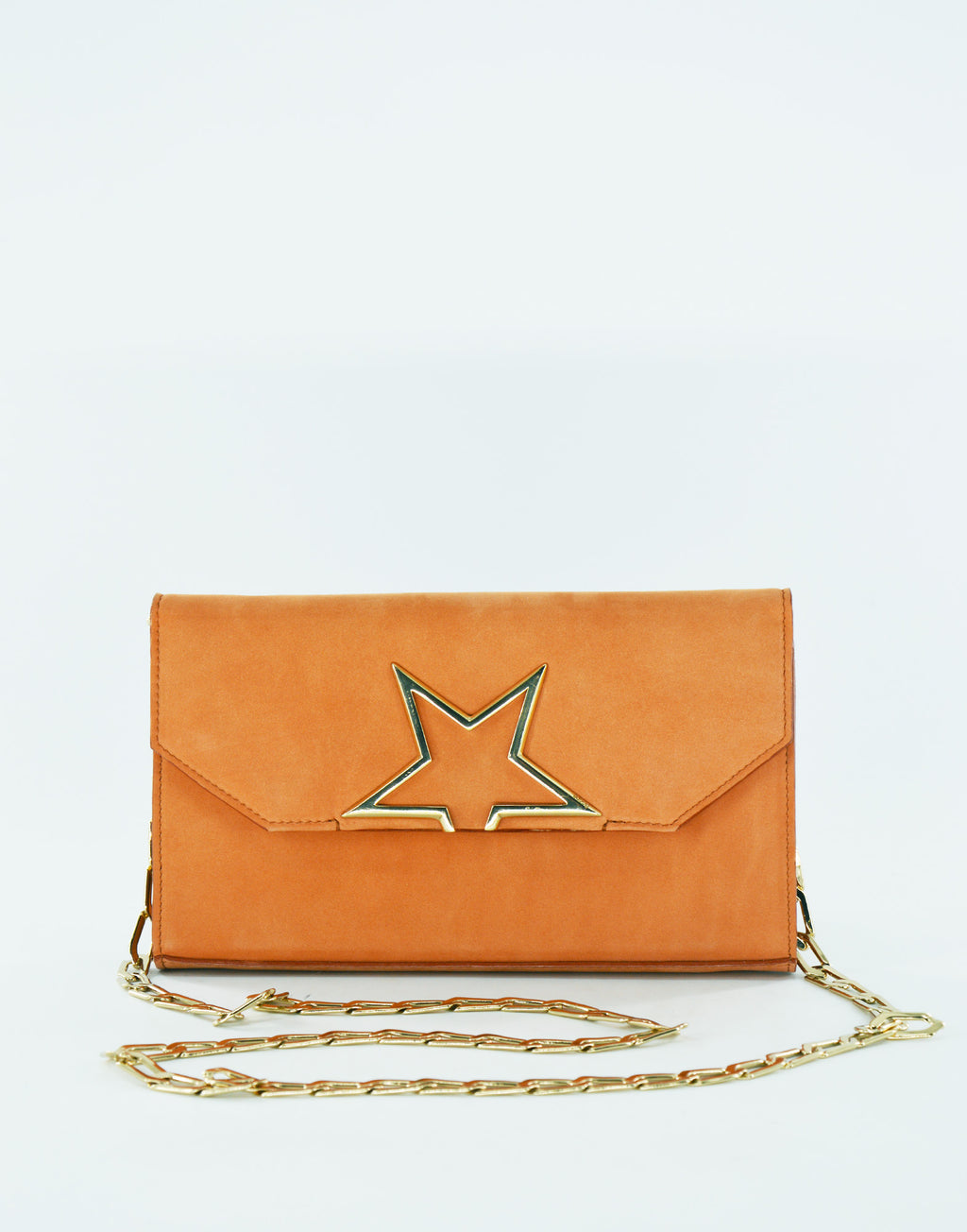 GOLDEN GOOSE Pochette in Nabuk Caramello