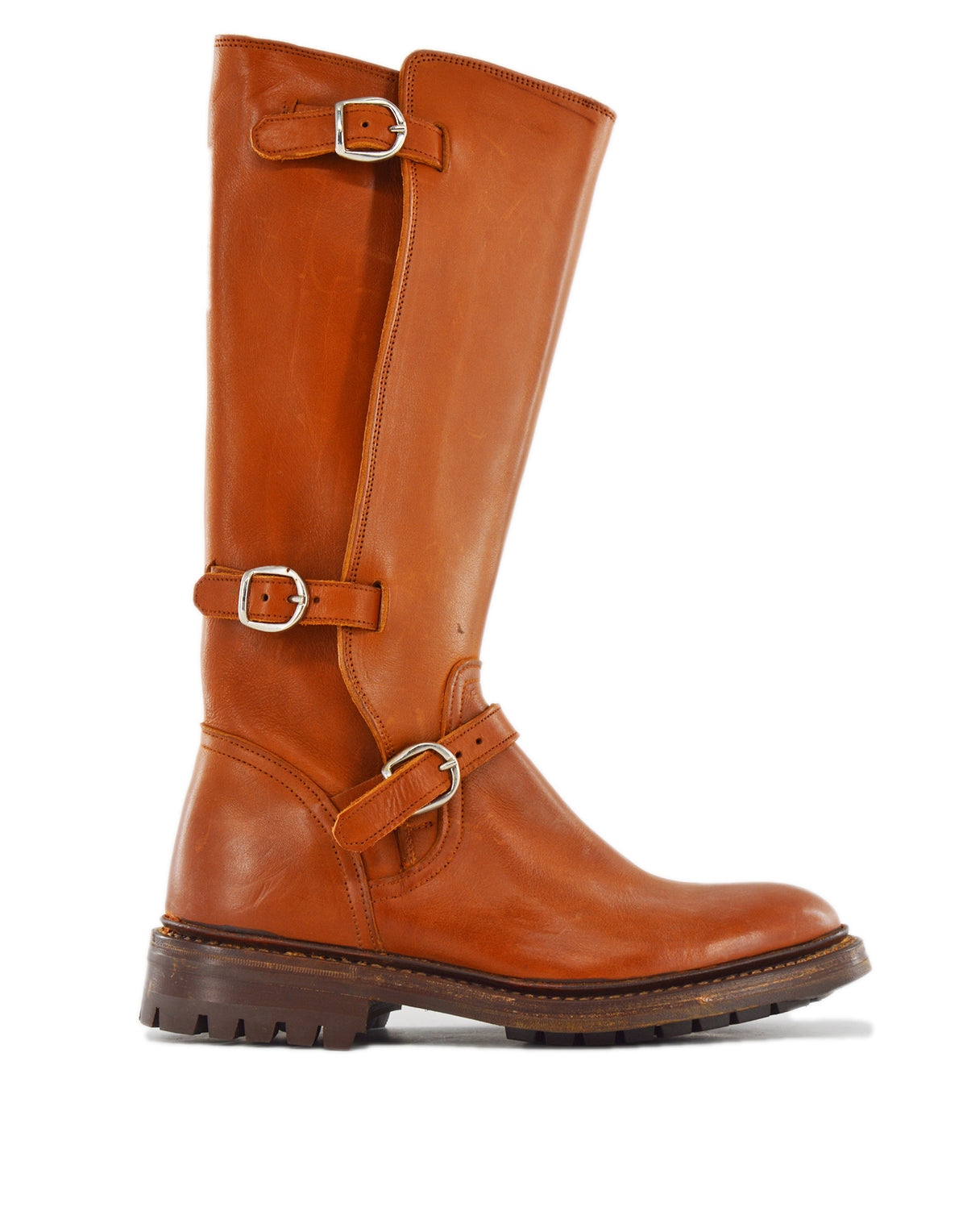 TRICKER'S Stivali Biker Fondo Commando Cuoio