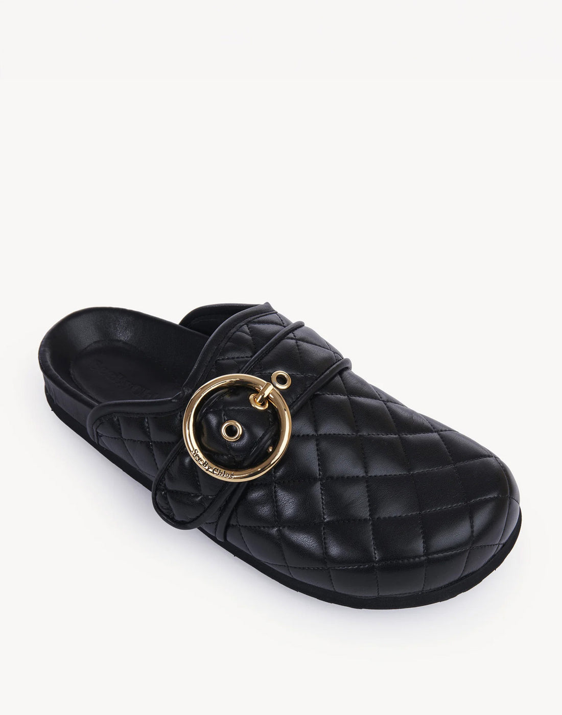 SEE BY CHLOE' Sabot Jodie Trapuntato Nero