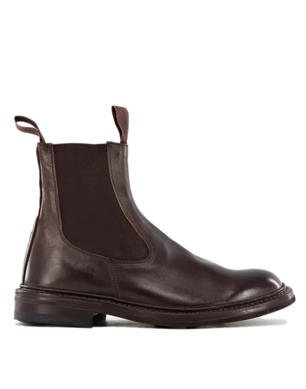TRICKER'S Stephen Chelsea Boot Fondo Dainite in Pelle Coffe Burnished