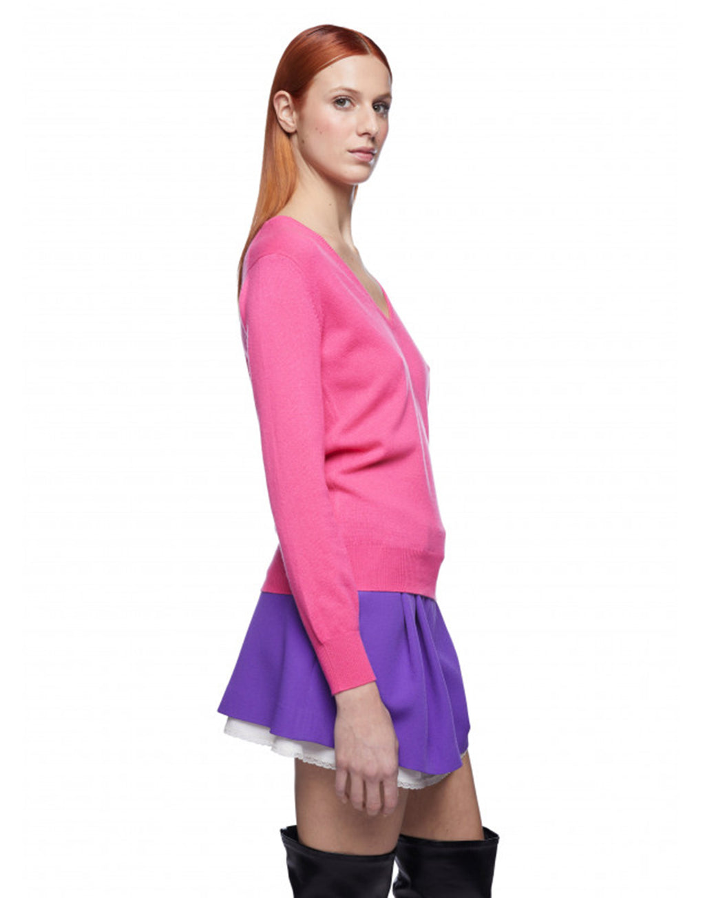 VIVETTA Maglia in Cashmere con Spilla Mano
