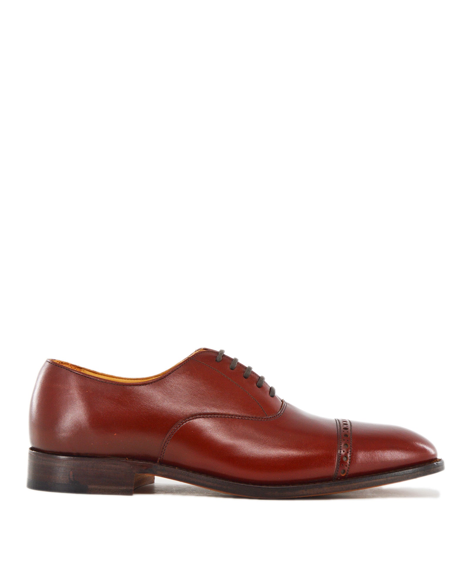 TRICKER'S Oxford Brogue in Pelle Fondo Cuoio Brown/Red