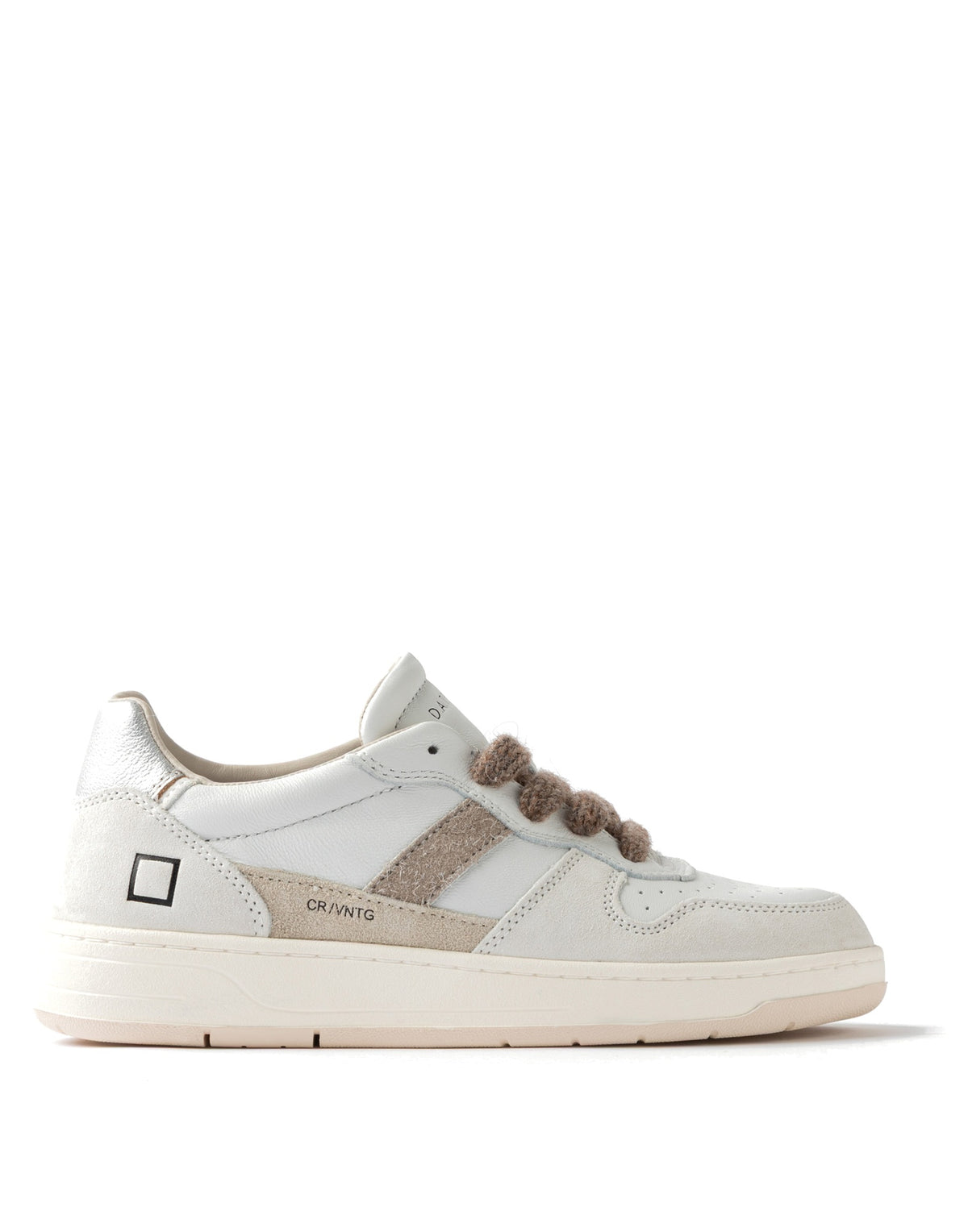 D.A.T.E. Sneakers Court 2.0 Vintage White-Silver