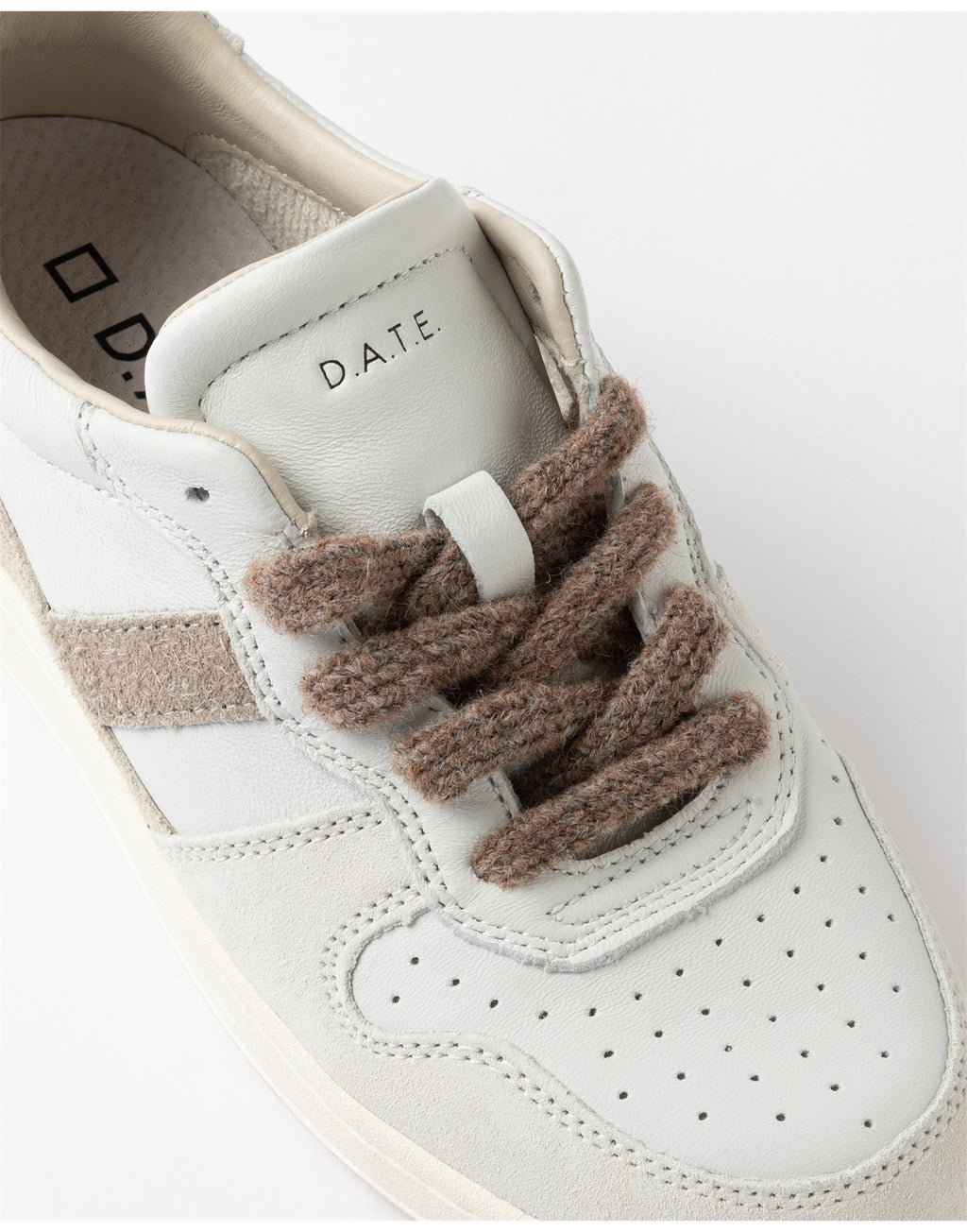 D.A.T.E. Sneakers Court 2.0 Vintage White-Silver