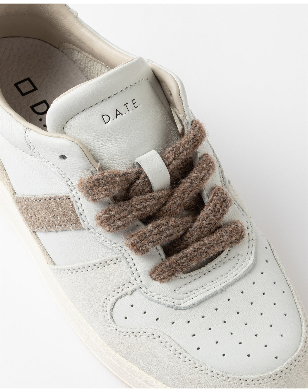 D.A.T.E. Sneakers Court 2.0 Vintage White-Silver