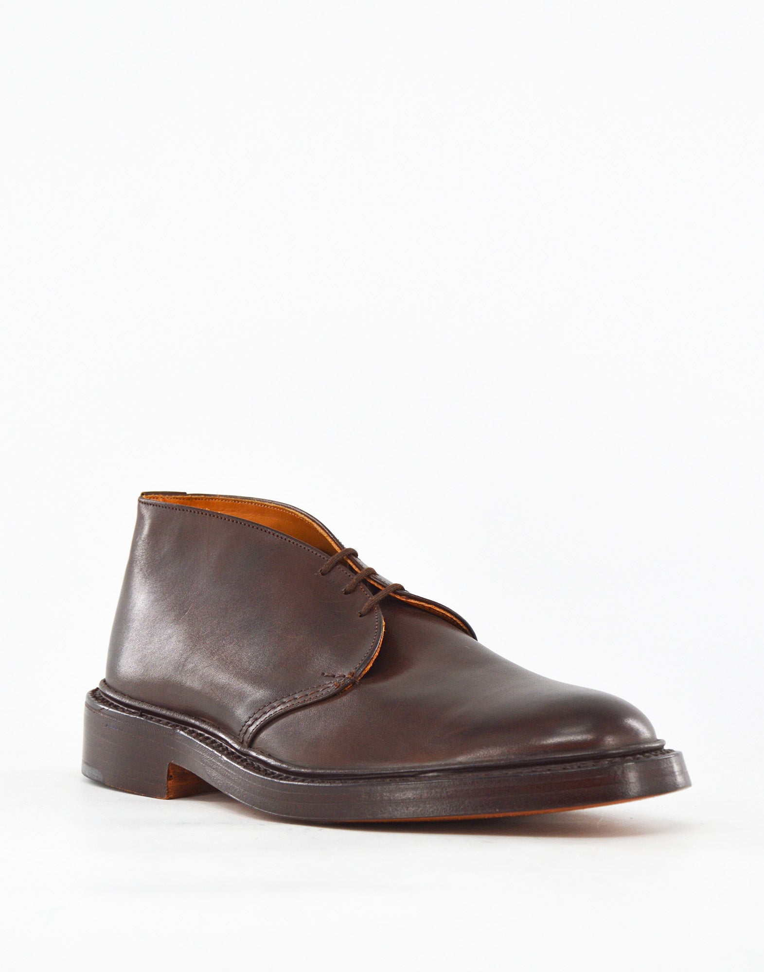 TRICKER'S Polacchino Winston in Pelle Fondo Cuoio Espresso Burnished