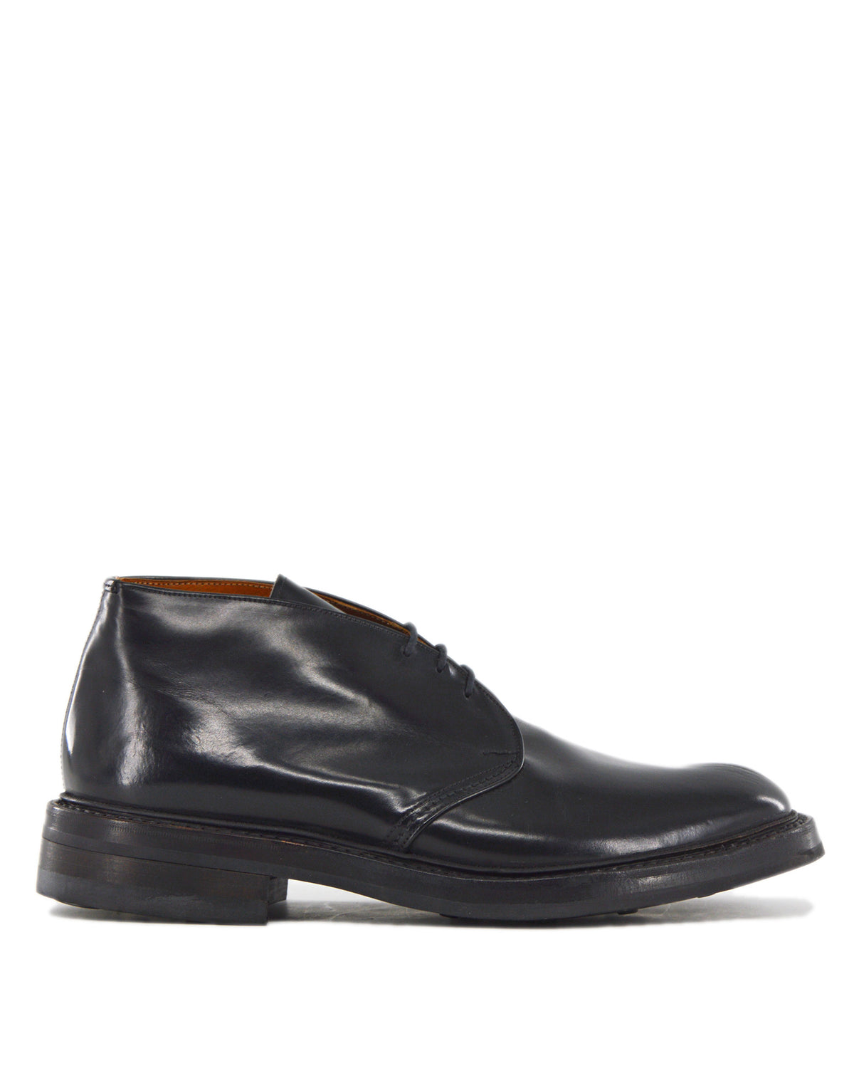 TRICKER'S Polacchino Winston in Pelle Fondo Dainite Black
