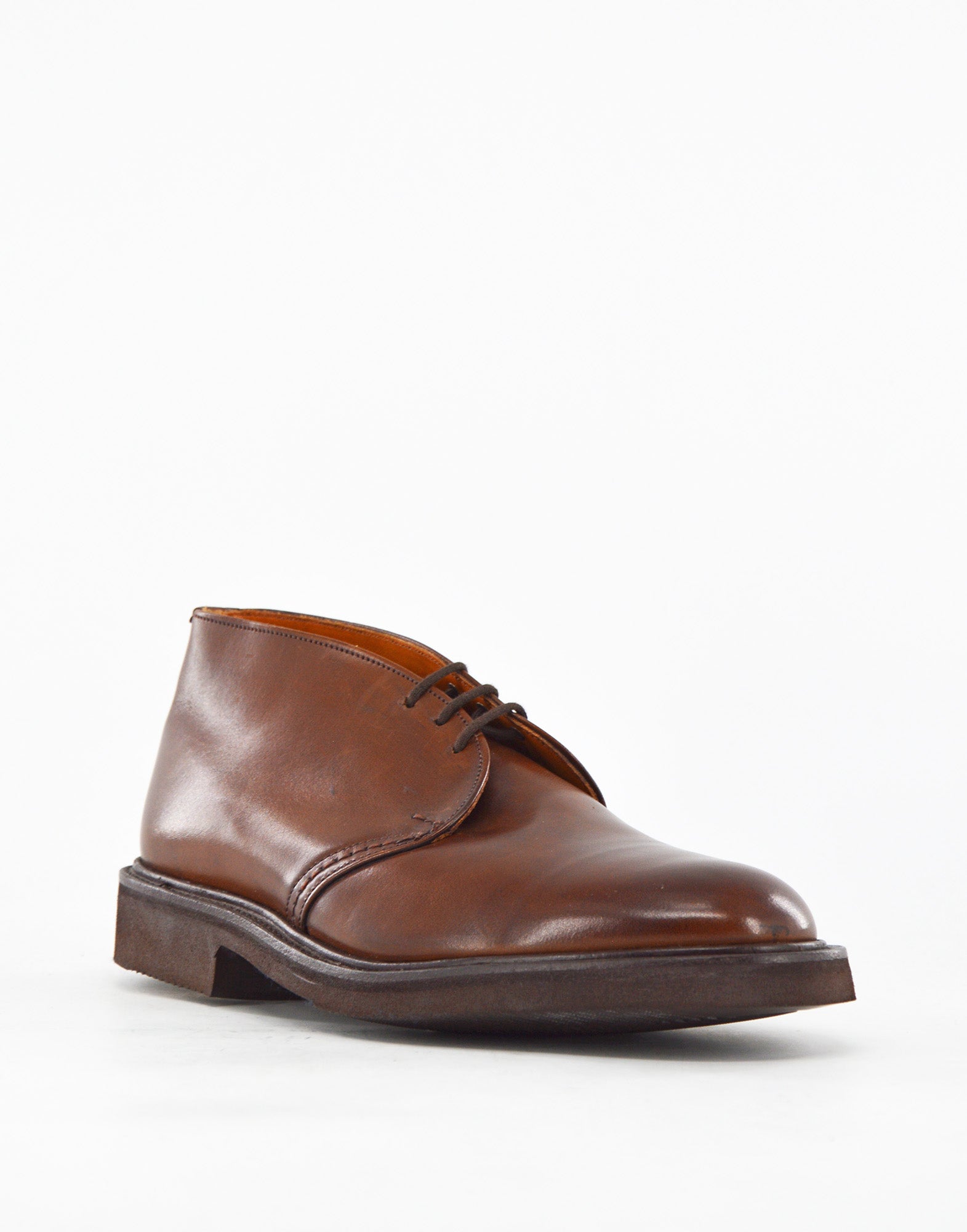 TRICKER'S Polacchino Winston in Pelle Fondo Vibram Espresso Burnished