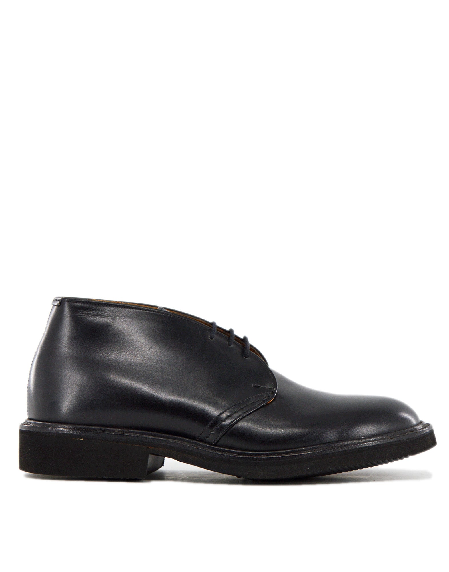 TRICKER'S Polacchino Winston in Pelle Fondo Vibram Black