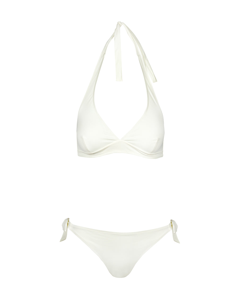 DOUUOD Costume Due Pezzi in Lycra Tinta Unita