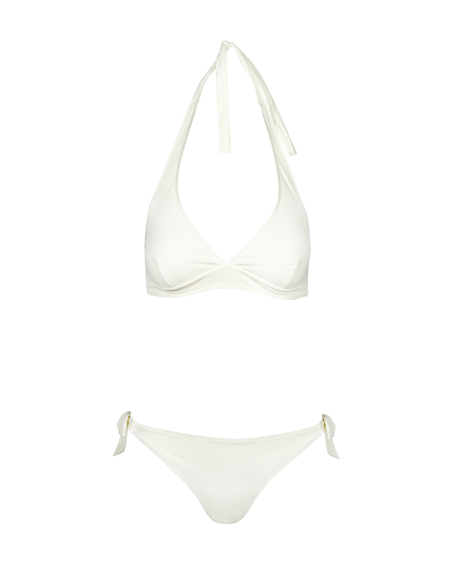 DOUUOD Costume Due Pezzi in Lycra Tinta Unita