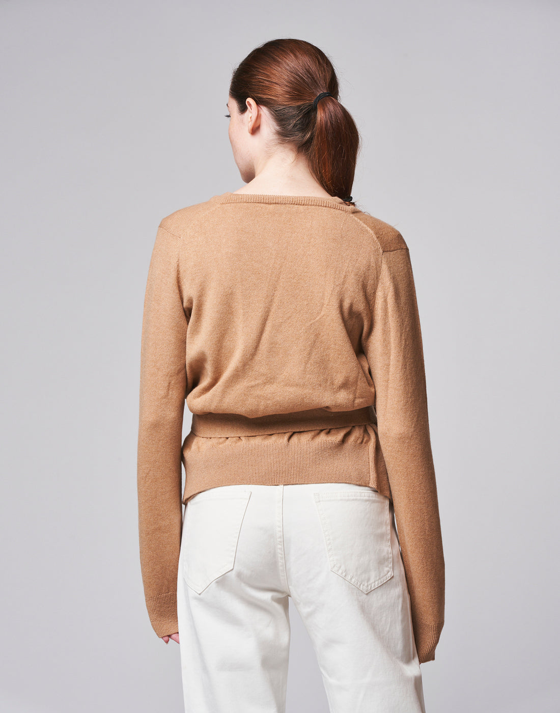 DOUUOD Cardigan in cashemere con cintura