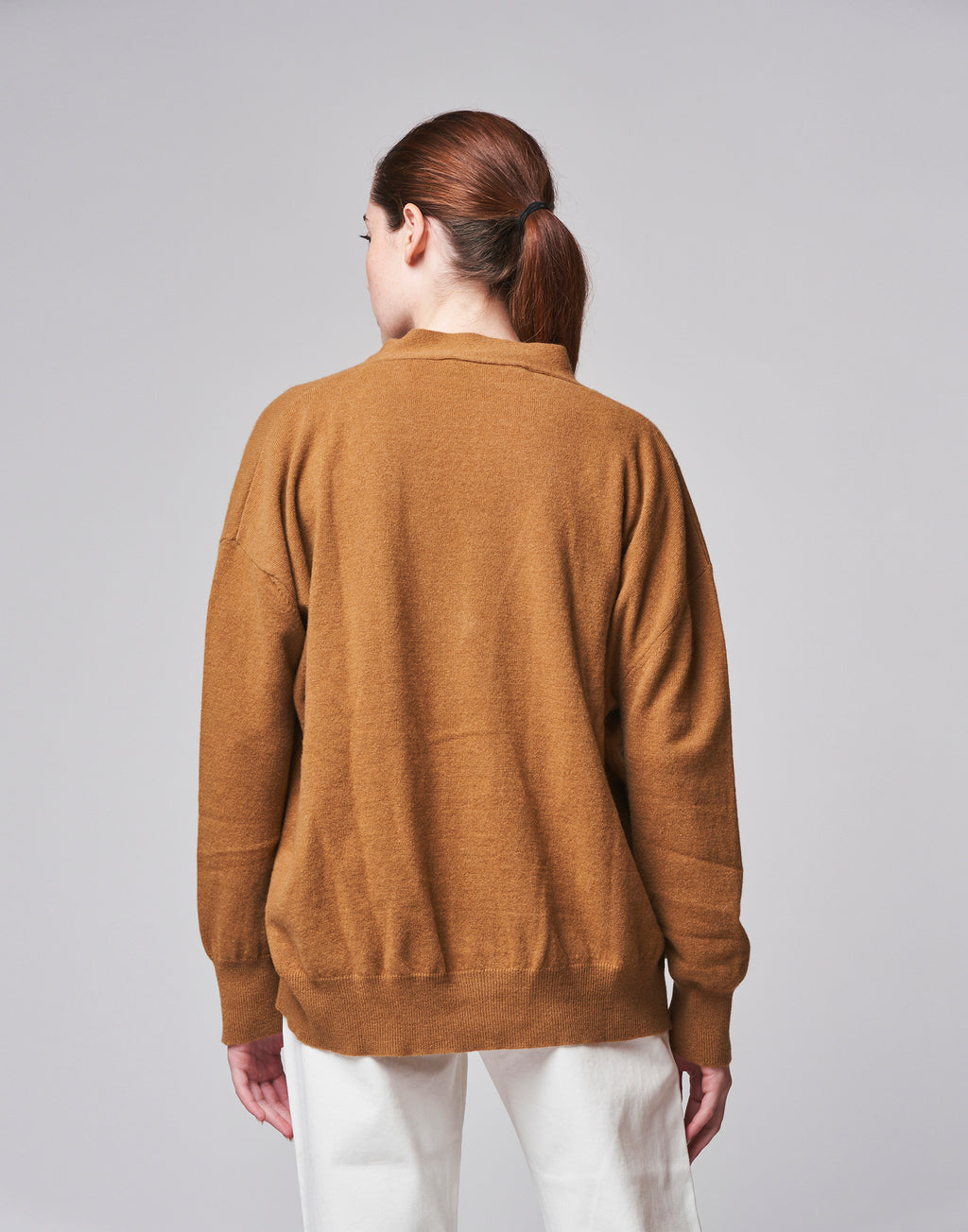 DOUUOD Cardigan ampio in lana e cashmere