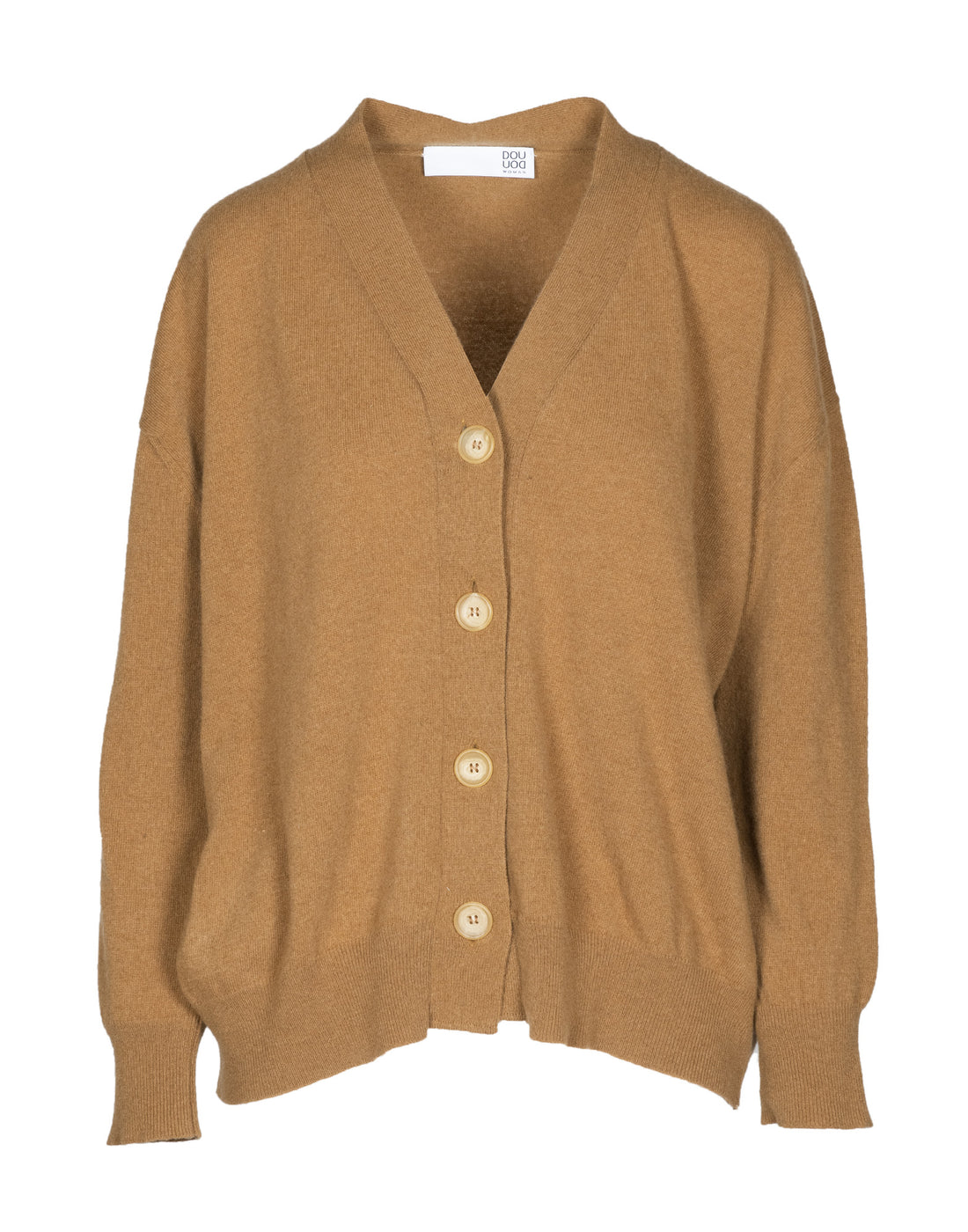 DOUUOD Cardigan ampio in lana e cashmere