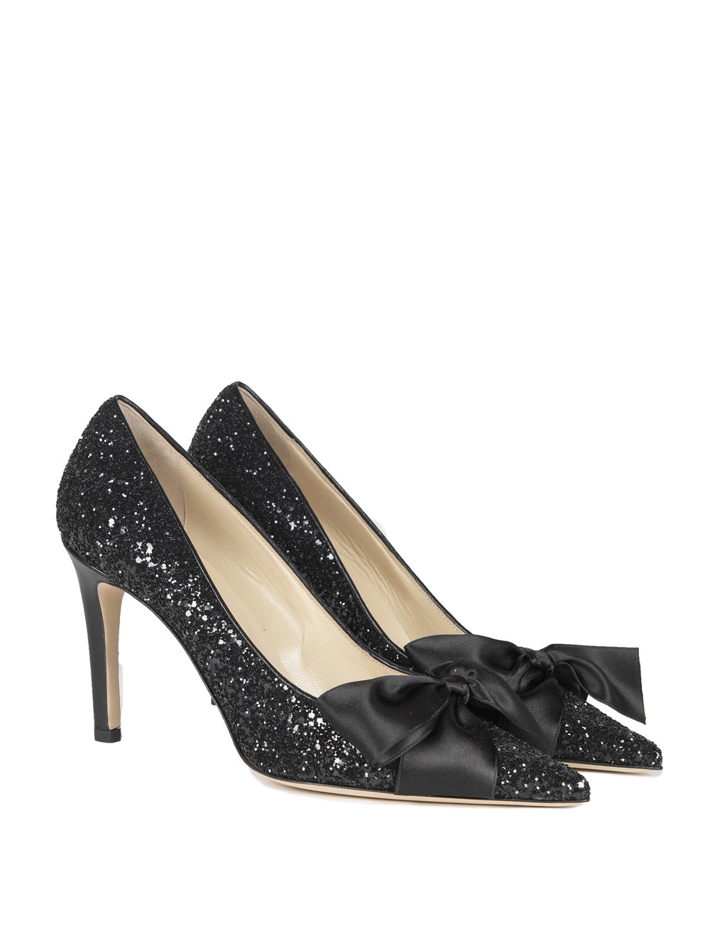 DOUUOD Décolleté Glitter con Fiocco