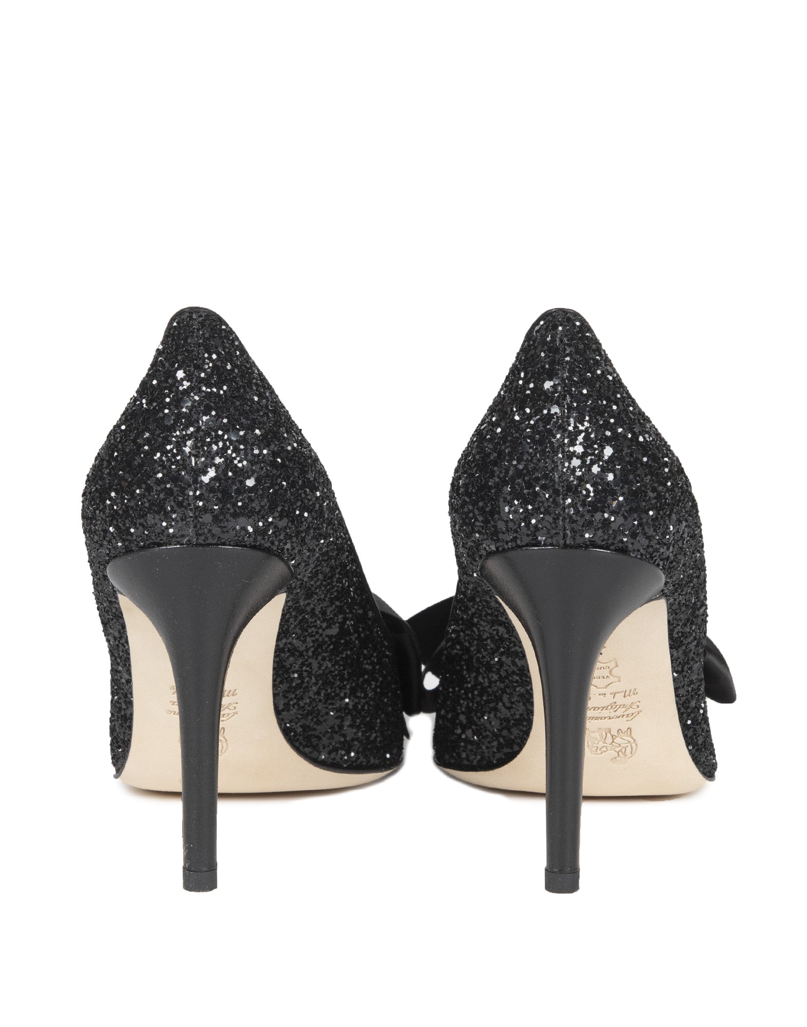 DOUUOD Décolleté Glitter con Fiocco