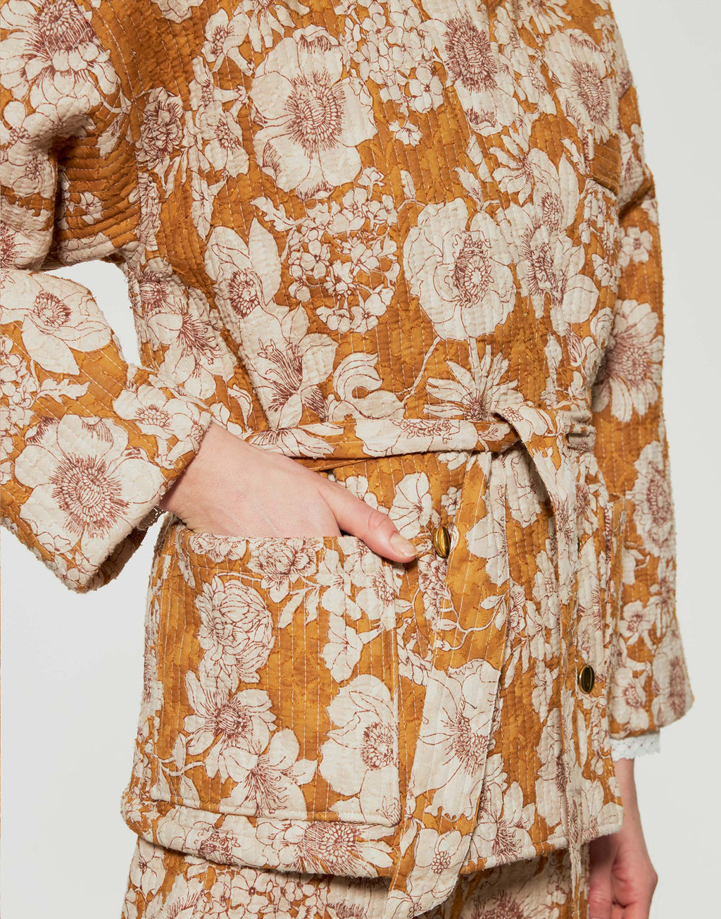 ANTIK BATIK Giacca Kimono Stampata Leonie