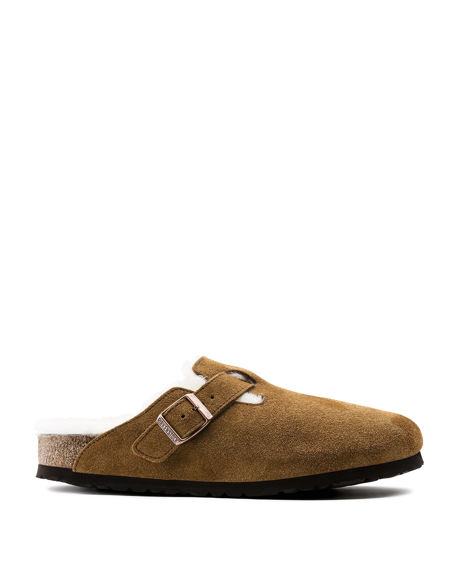 BIRKENSTOCK Boston con Pelliccia di Agnello