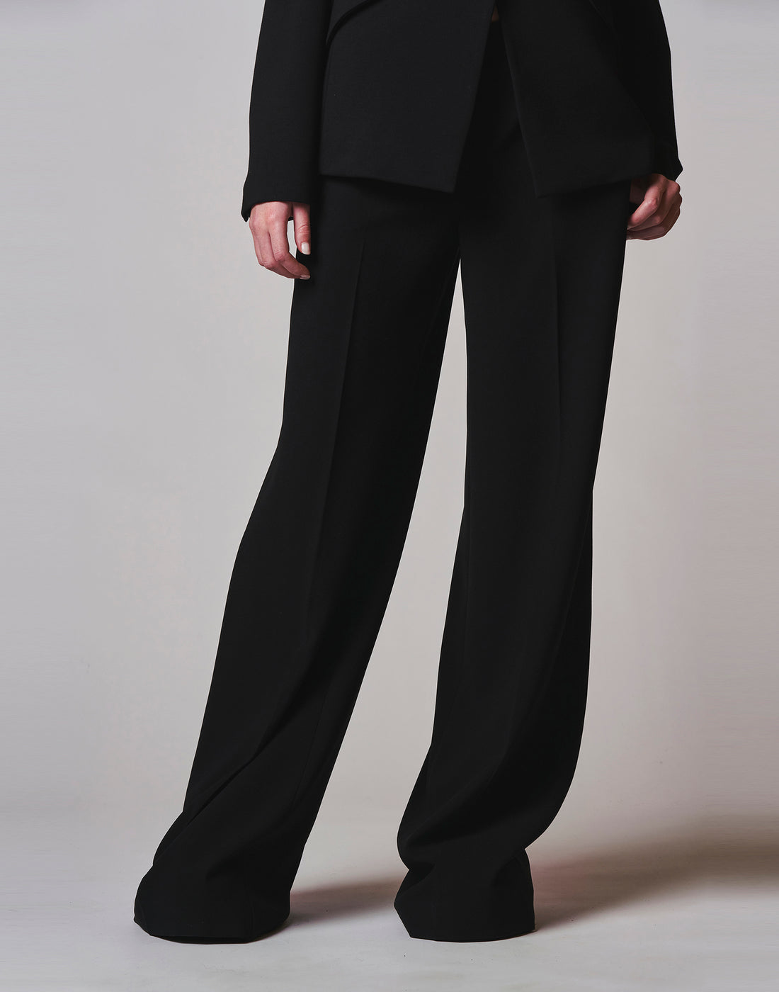 DOUUOD Pantalone con Gamba Ampia in Crêpe