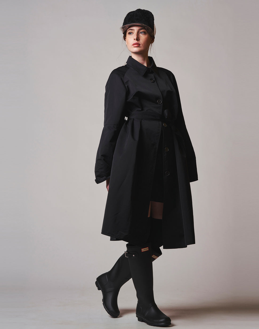 DOUUOD Trench in Nylon Tecnico