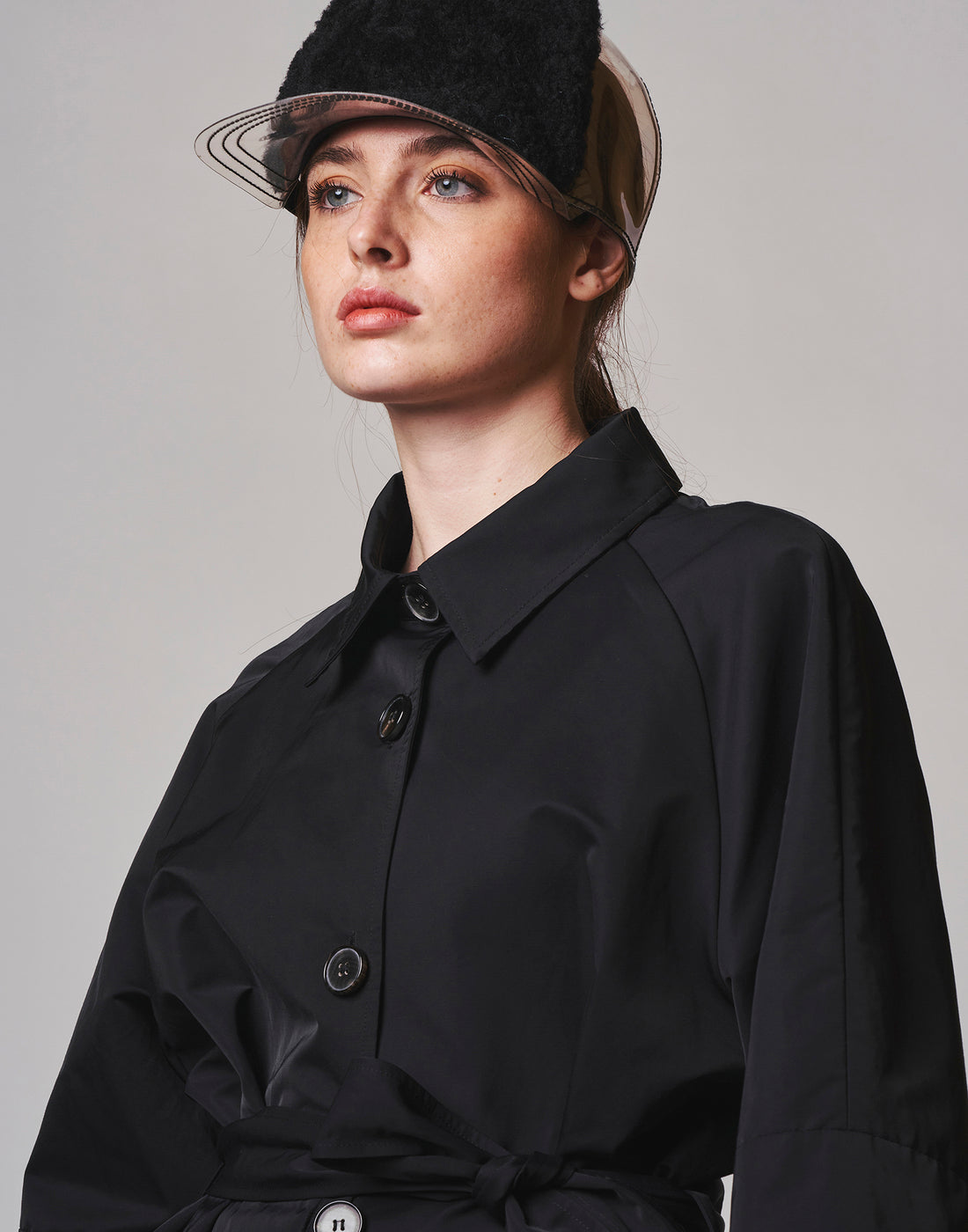 DOUUOD Trench in Nylon Tecnico