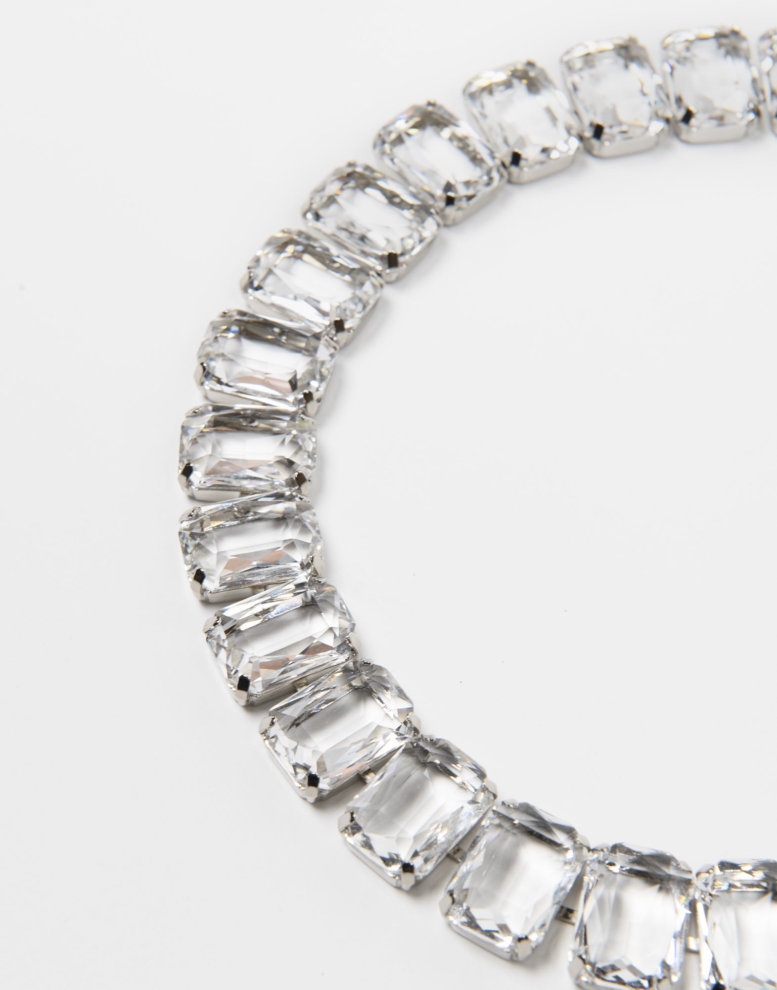 DOUUOD Collana con Pietre Trasparente