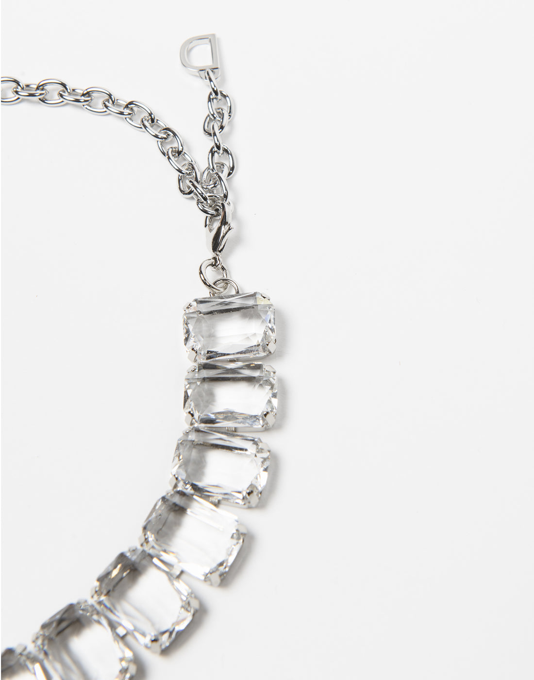 DOUUOD Collana con Pietre Trasparente