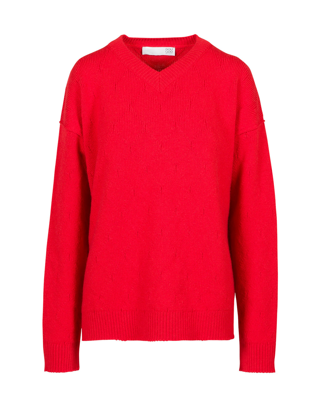 DOUUOD Maglione Con Scollo A "V" In Lana E Cashmere