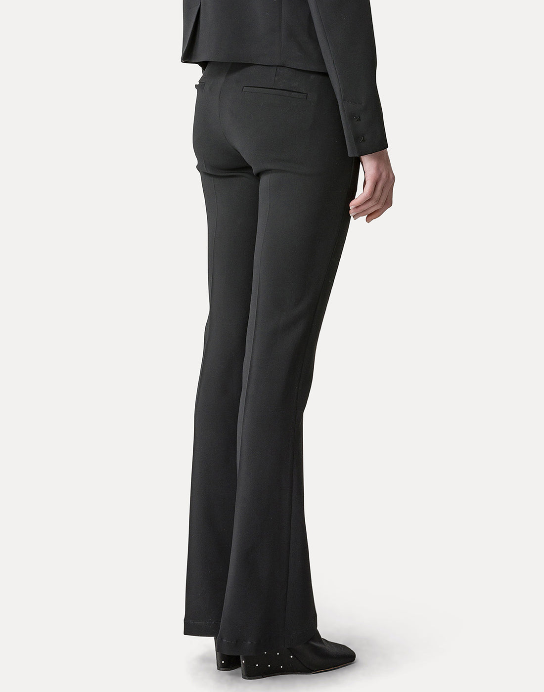 FORTE FORTE Pantaloni a vita bassa in cady crepe stretch