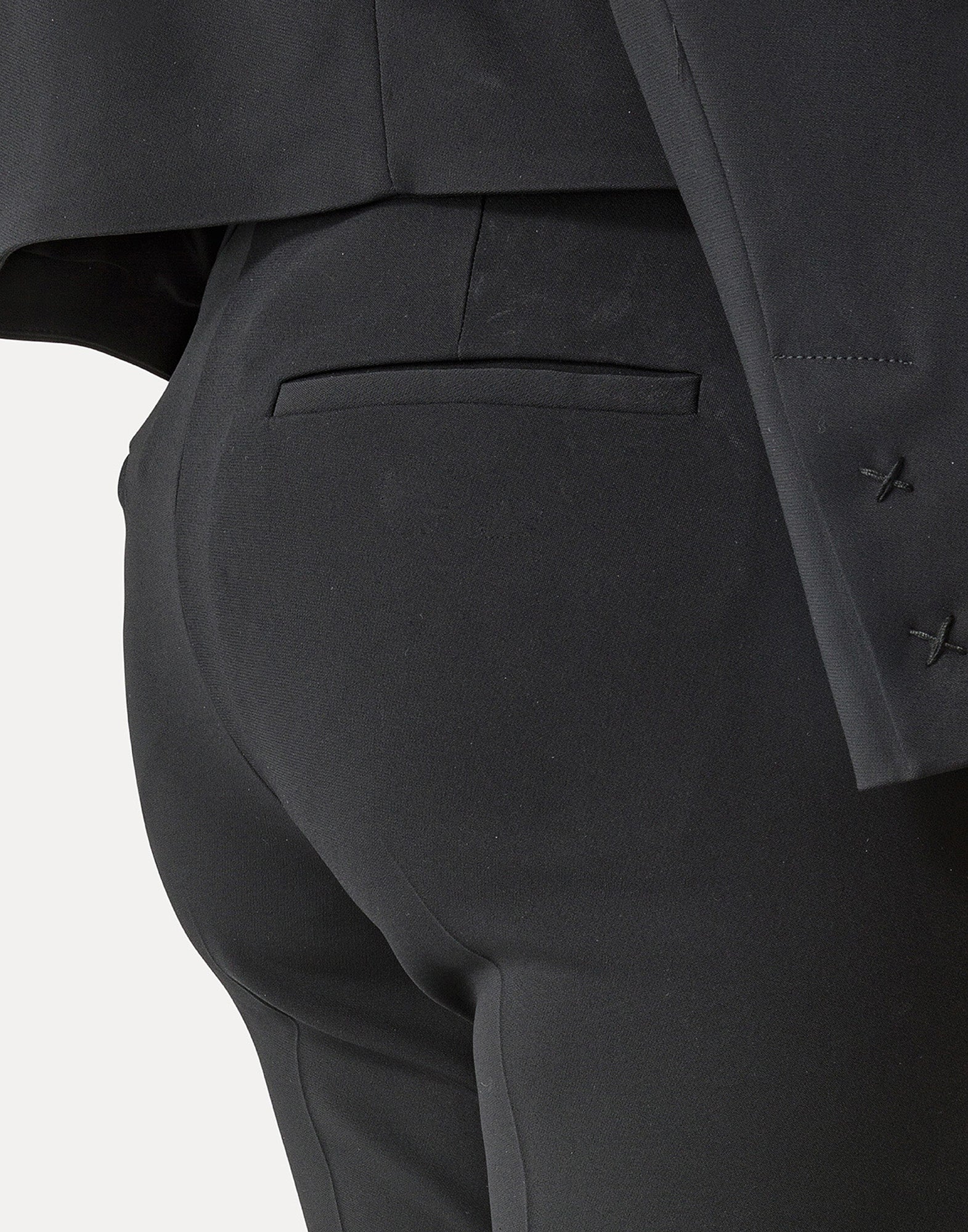 FORTE FORTE Pantaloni a vita bassa in cady crepe stretch